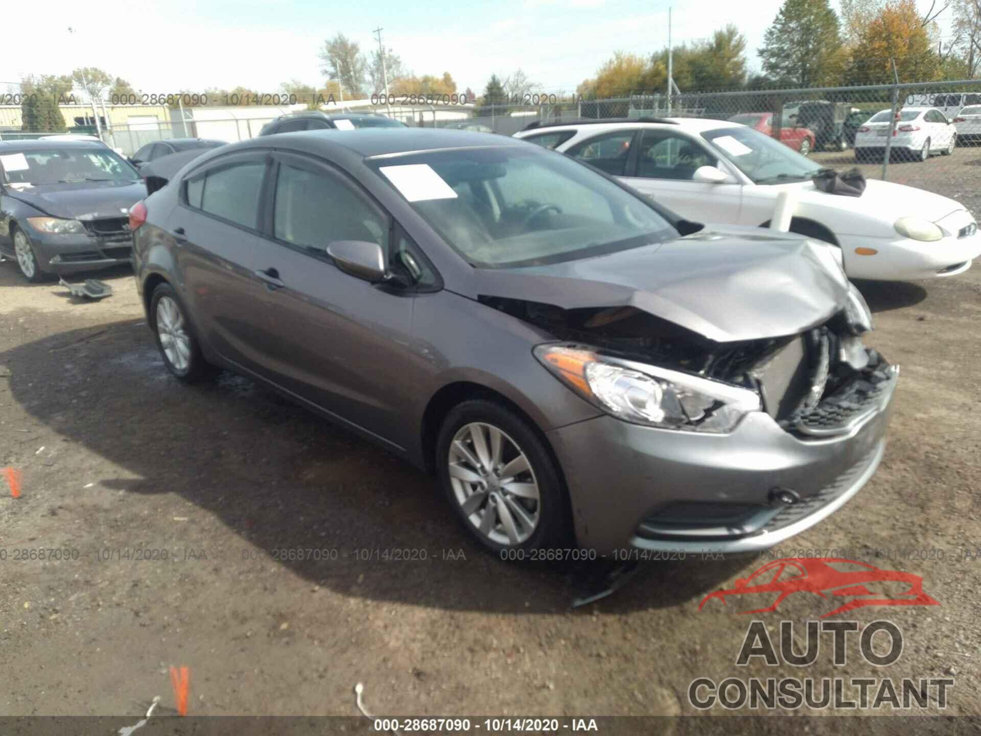 KIA FORTE 2016 - KNAFX4A62G5470525