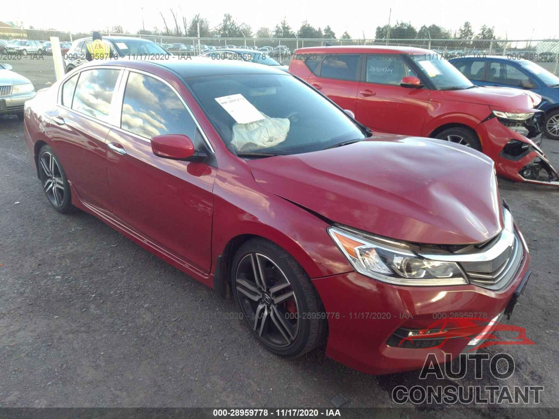 HONDA ACCORD SEDAN 2017 - 1HGCR2F59HA163173