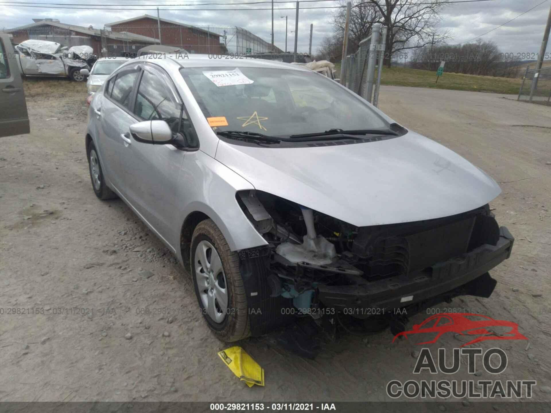 KIA FORTE 2016 - KNAFK4A66G5585109