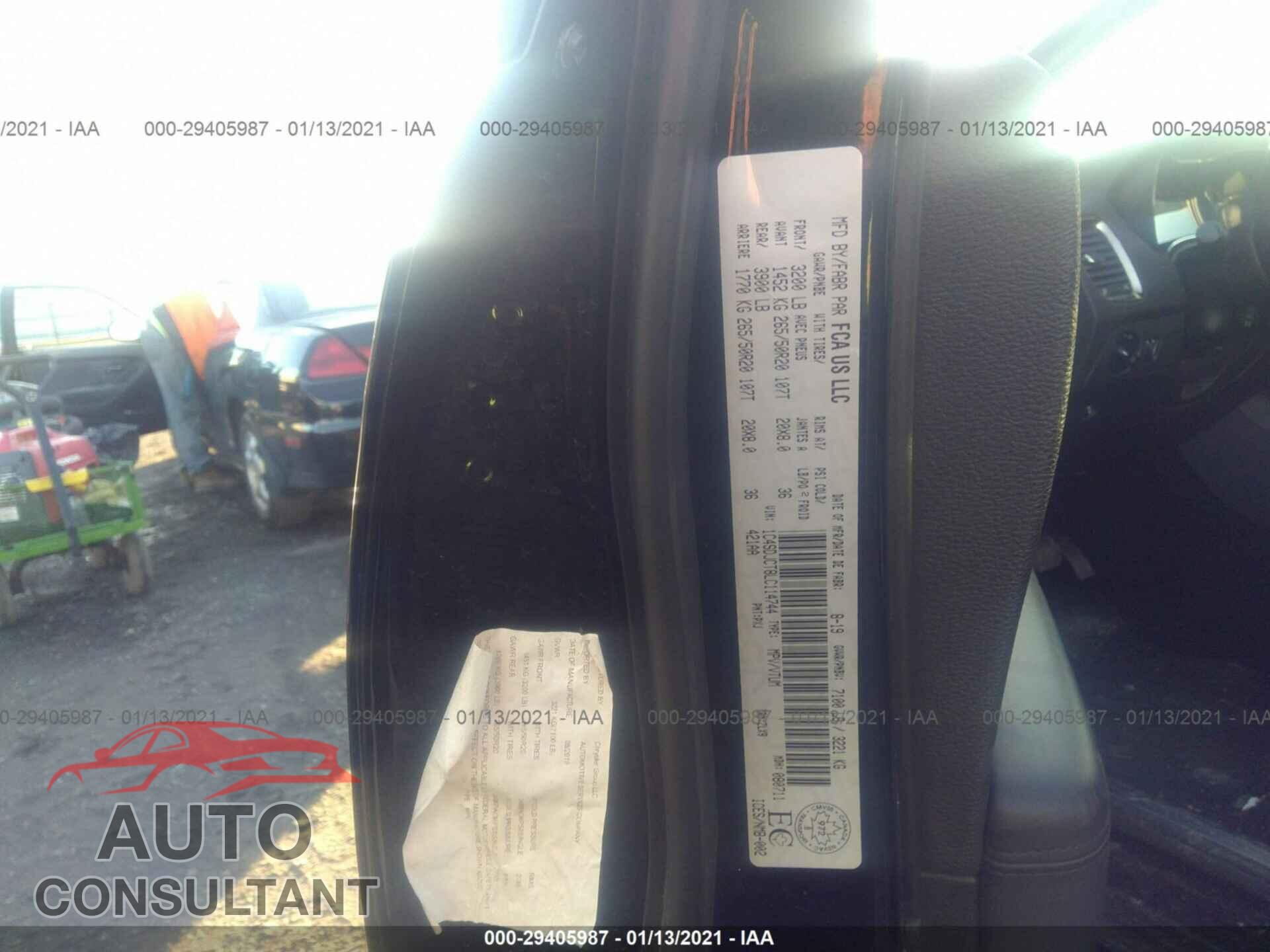DODGE DURANGO 2020 - 1C4SDJCT8LC114744