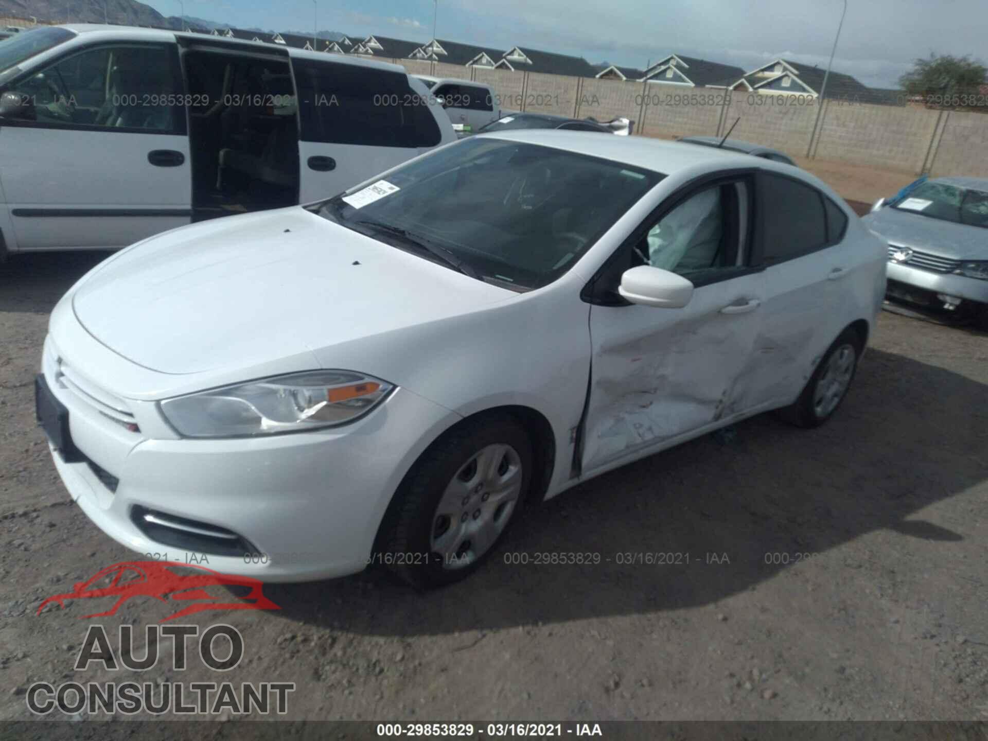 DODGE DART 2016 - 1C3CDFAA4GD593106