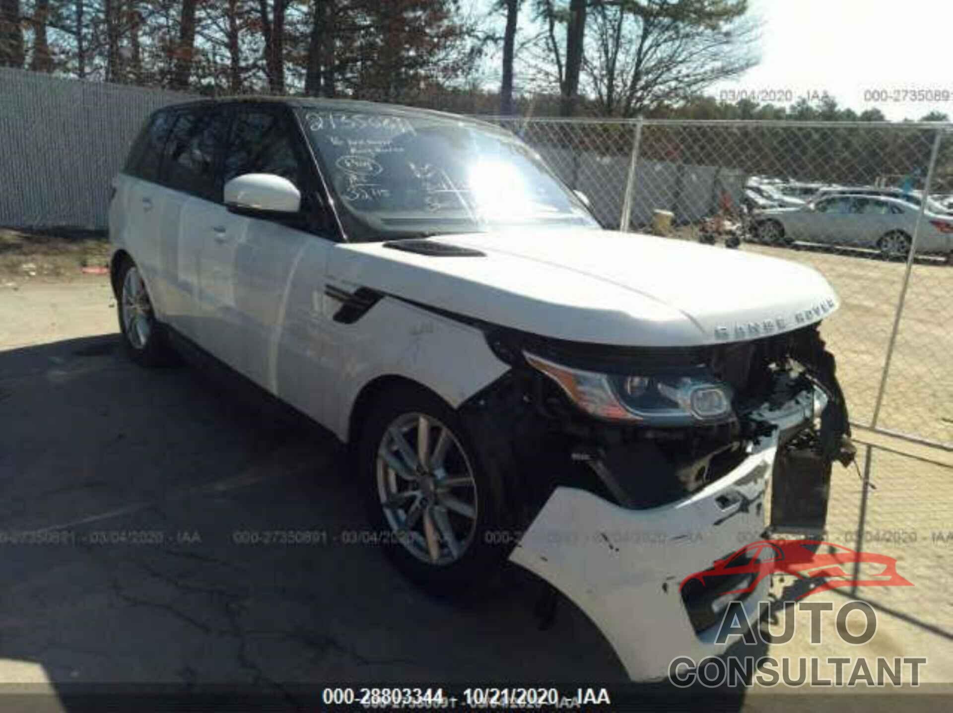 LAND ROVER RANGE ROVER SPORT 2016 - SALWG2PF4GA598439