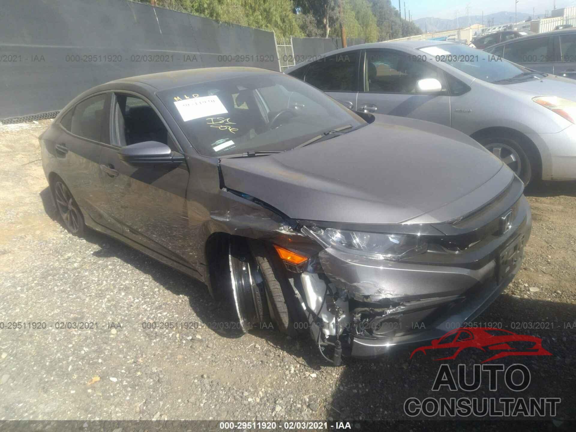 HONDA CIVIC SEDAN 2019 - 2HGFC2F88KH604051