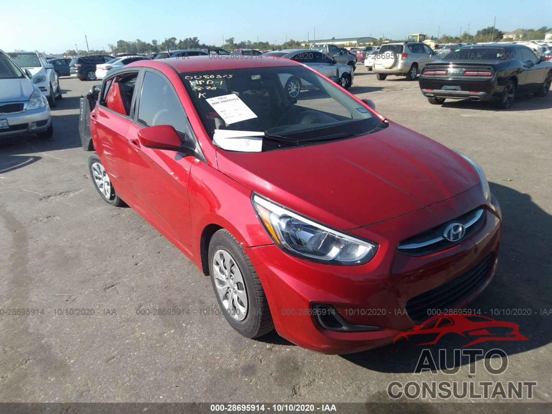 HYUNDAI ACCENT 2017 - KMHCT4AEXHU230697