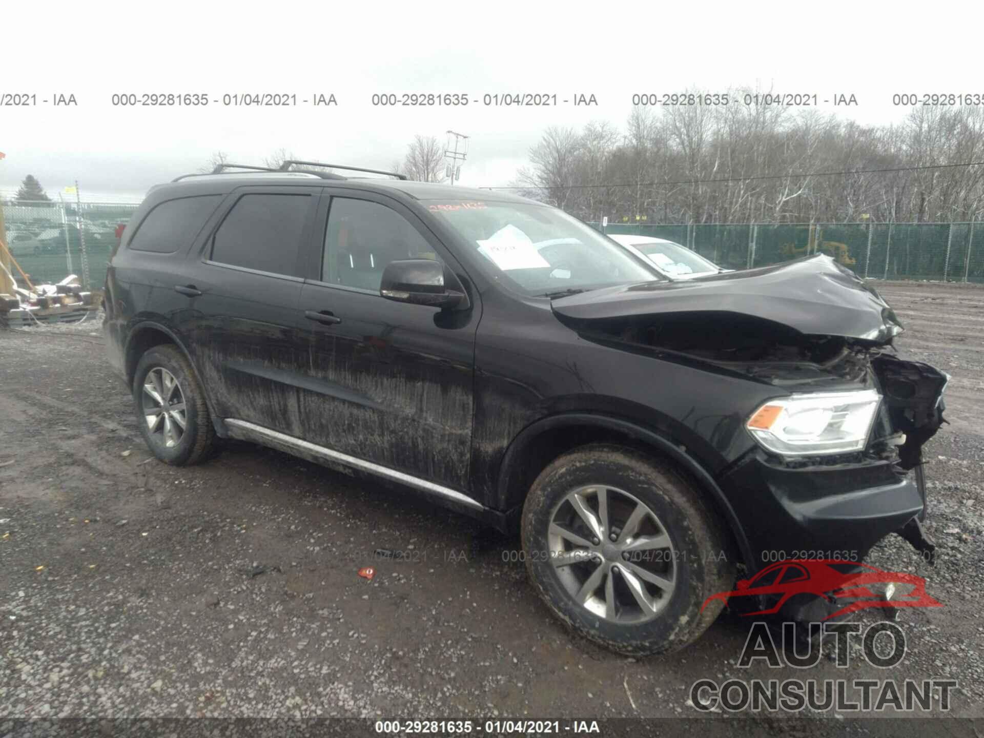DODGE DURANGO 2016 - 1C4RDJDG2GC374885
