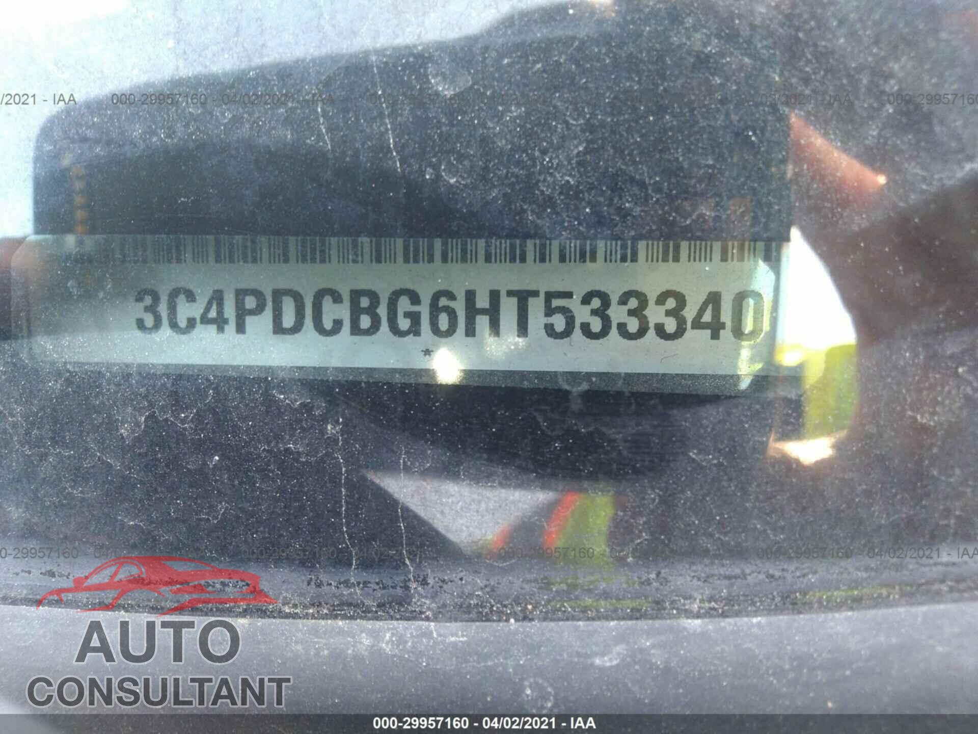 DODGE JOURNEY 2017 - 3C4PDCBG6HT533340