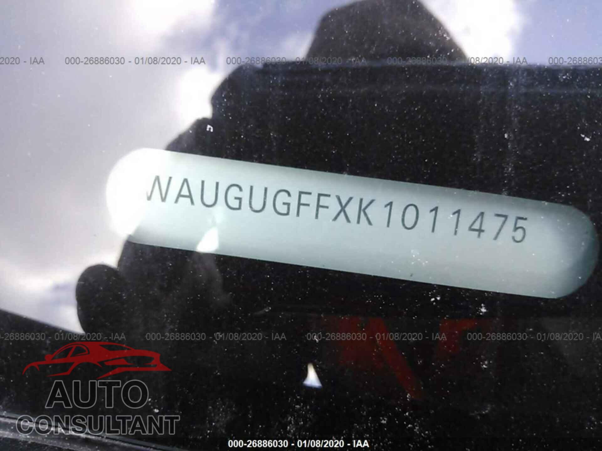 AUDI A3 2019 - WAUGUGFFXK1011475