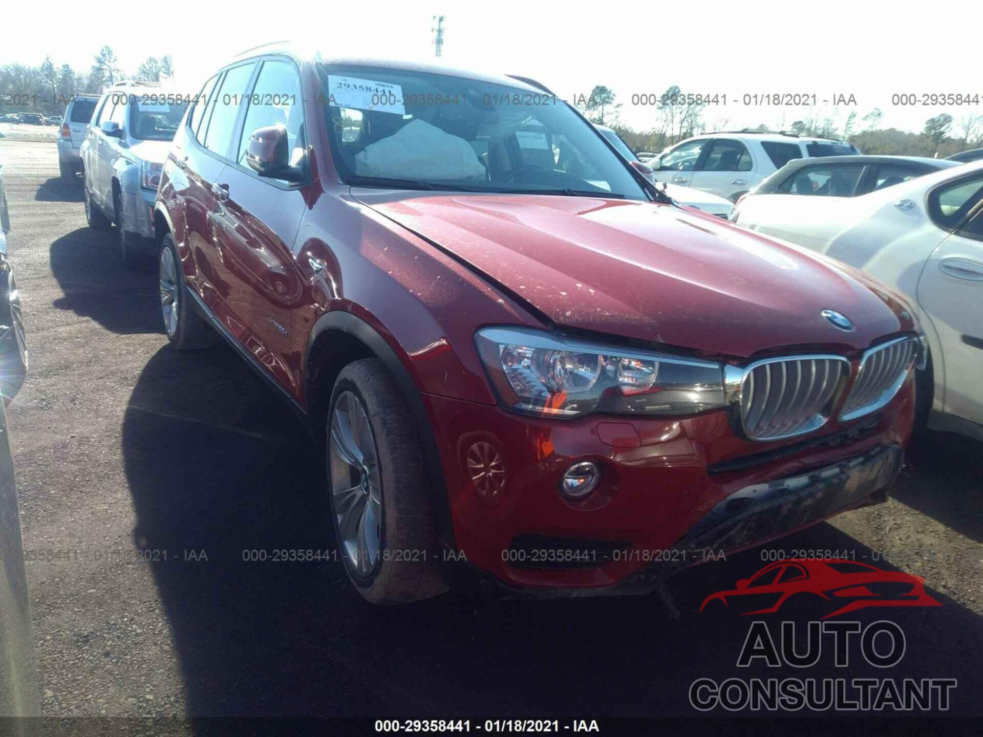 BMW X3 2016 - 5UXWY3C51G0N88544