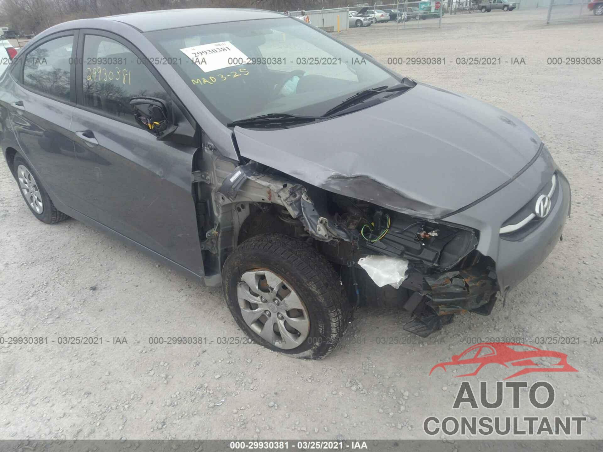 HYUNDAI ACCENT 2016 - KMHCT4AE3GU974513