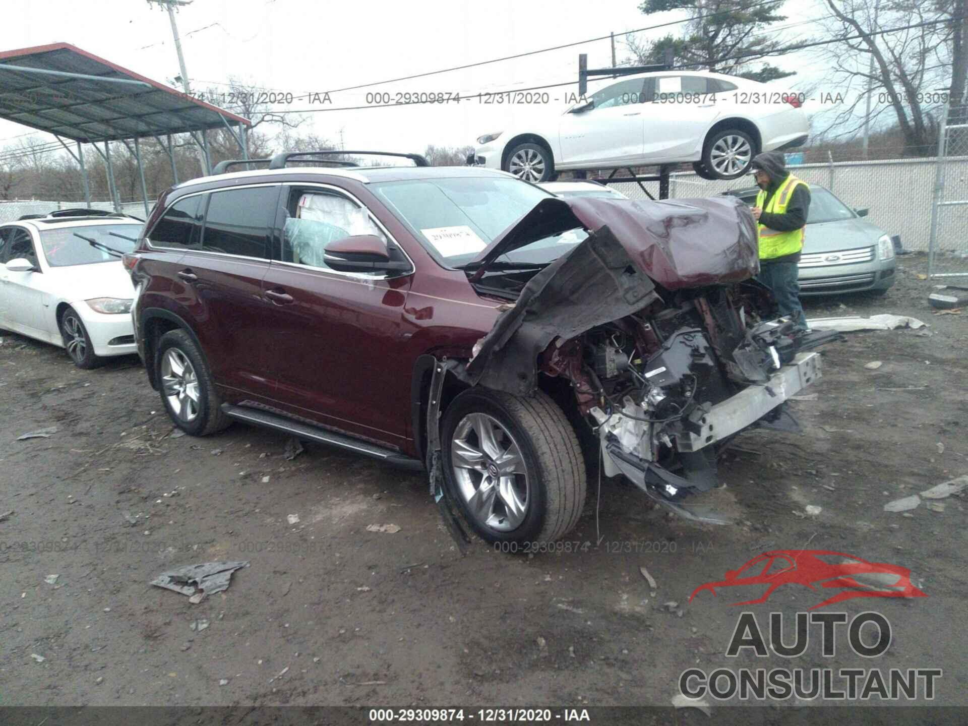 TOYOTA HIGHLANDER 2016 - 5TDDKRFH7GS290211