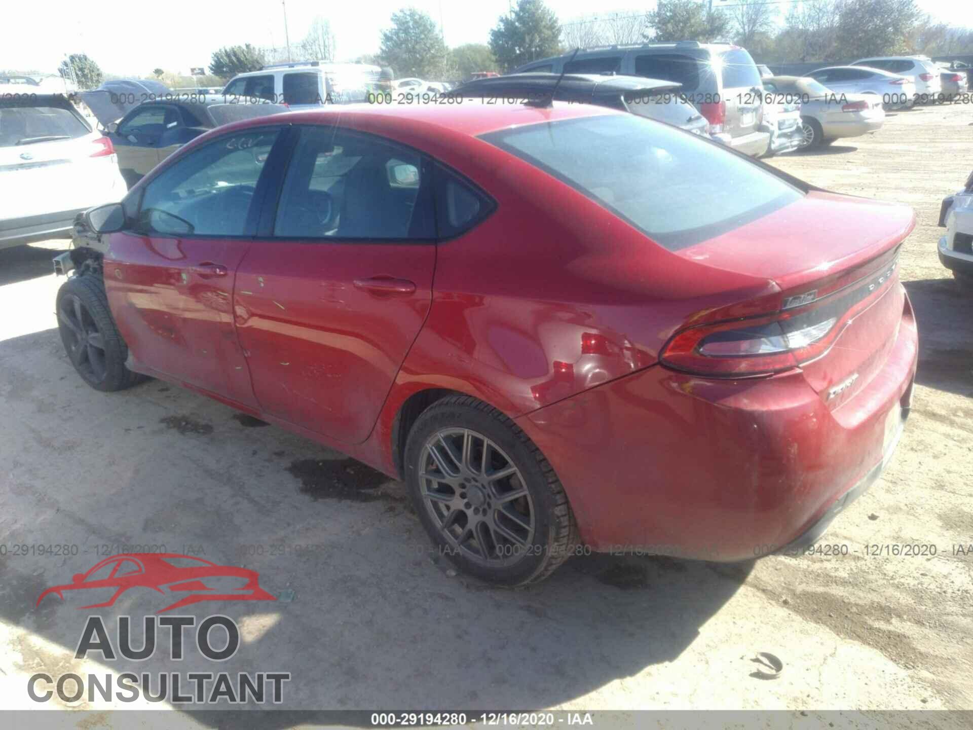 DODGE DART 2016 - 1C3CDFBBXGD530194