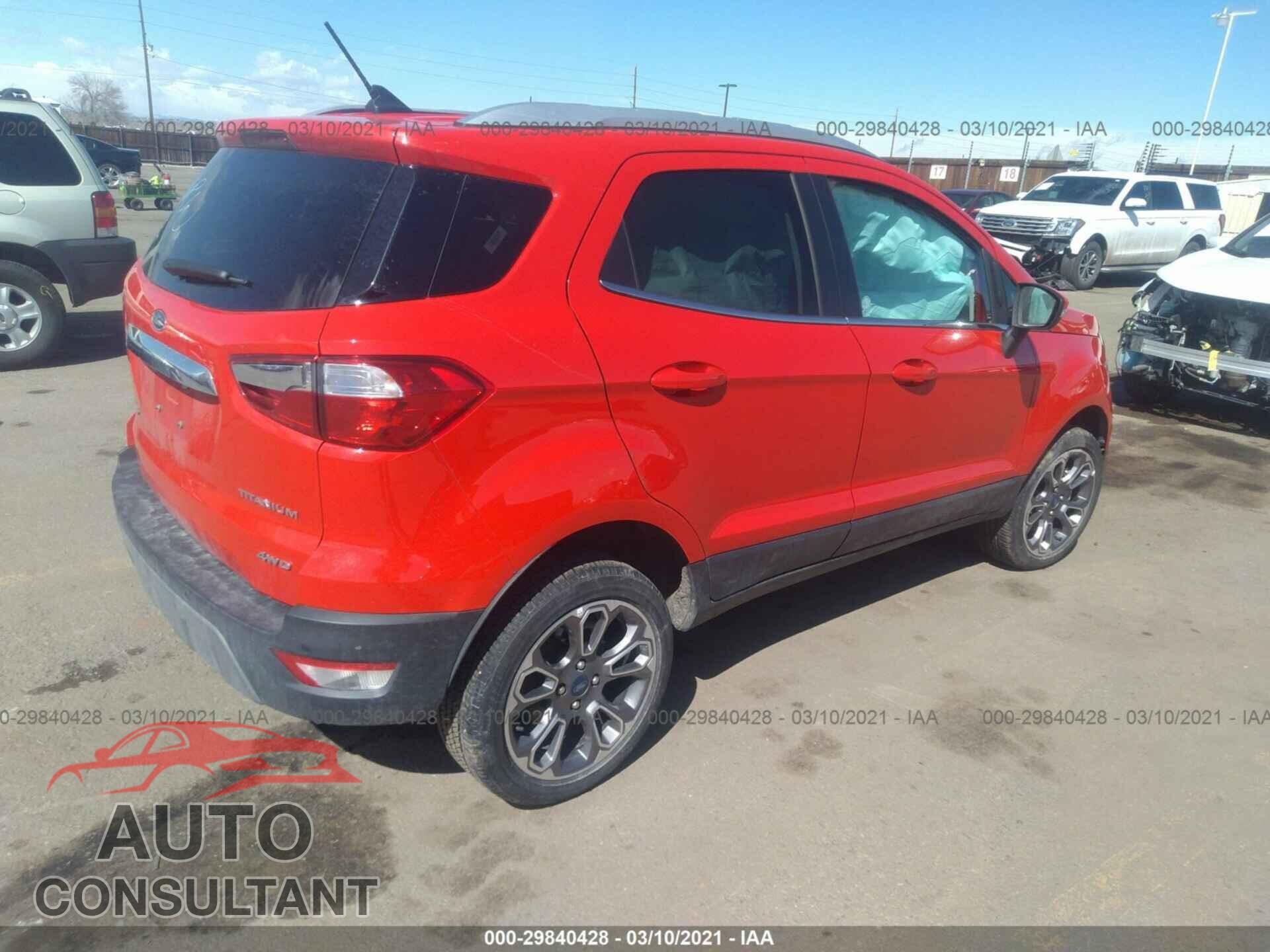 FORD ECOSPORT 2020 - MAJ6S3KL6LC367667