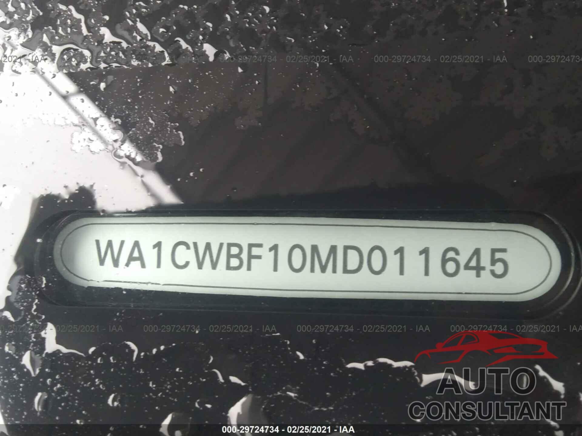 AUDI SQ8 2021 - WA1CWBF10MD011645