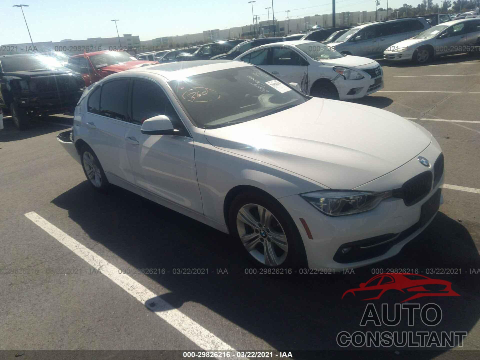 BMW 3 SERIES 2018 - WBA8B9G56JNU58016