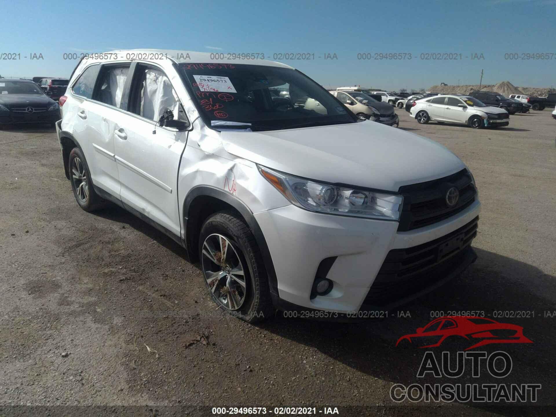 TOYOTA HIGHLANDER 2019 - 5TDZZRFH4KS307847