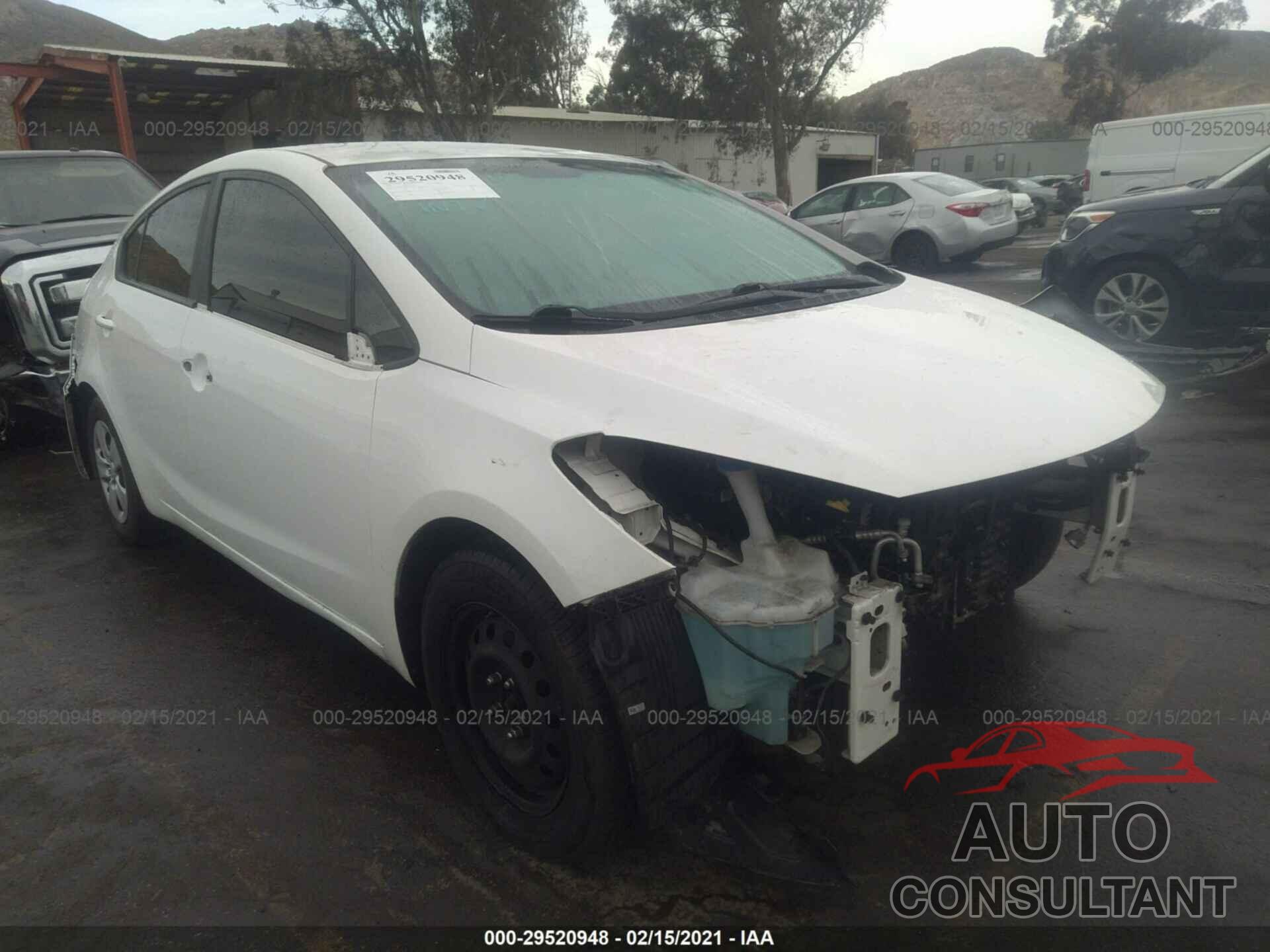 KIA FORTE 2016 - KNAFK4A63G5510206