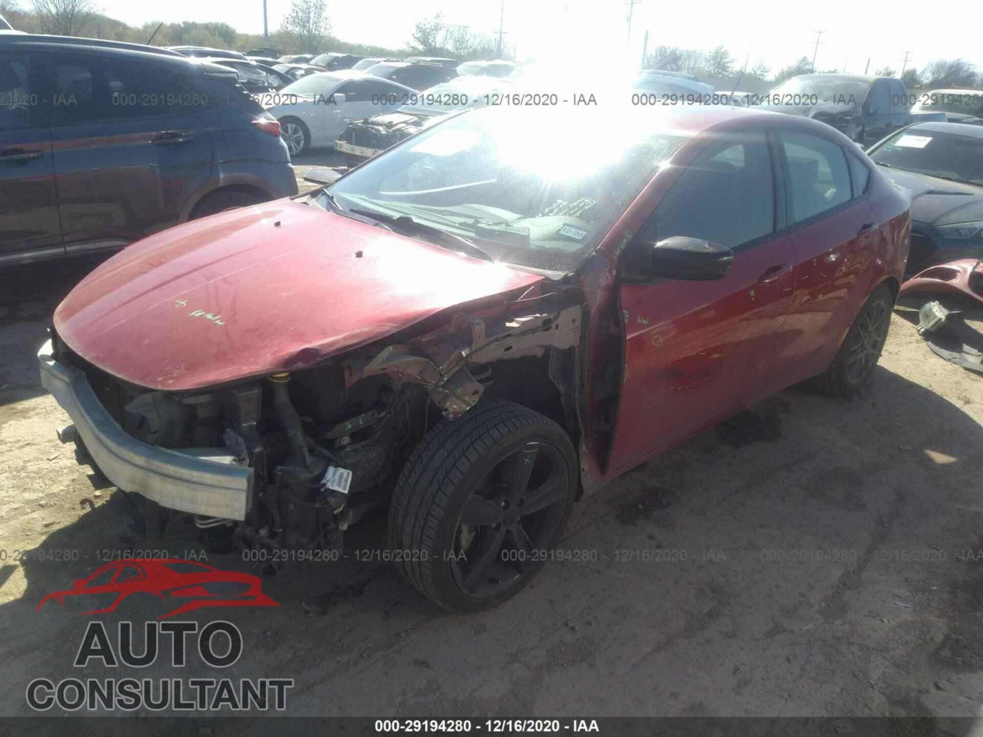 DODGE DART 2016 - 1C3CDFBBXGD530194