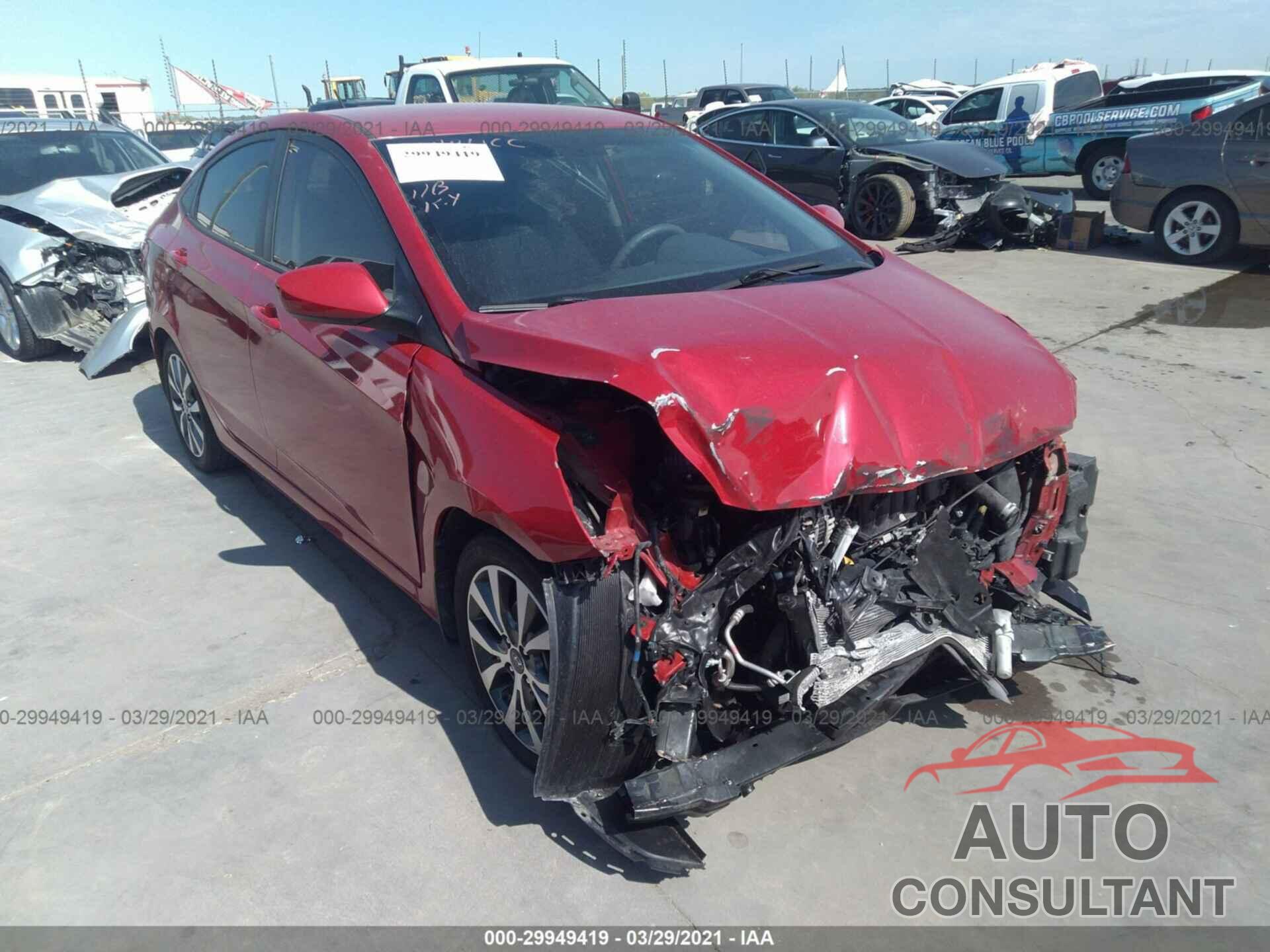 HYUNDAI ACCENT 2017 - KMHCT4AE7HU345452