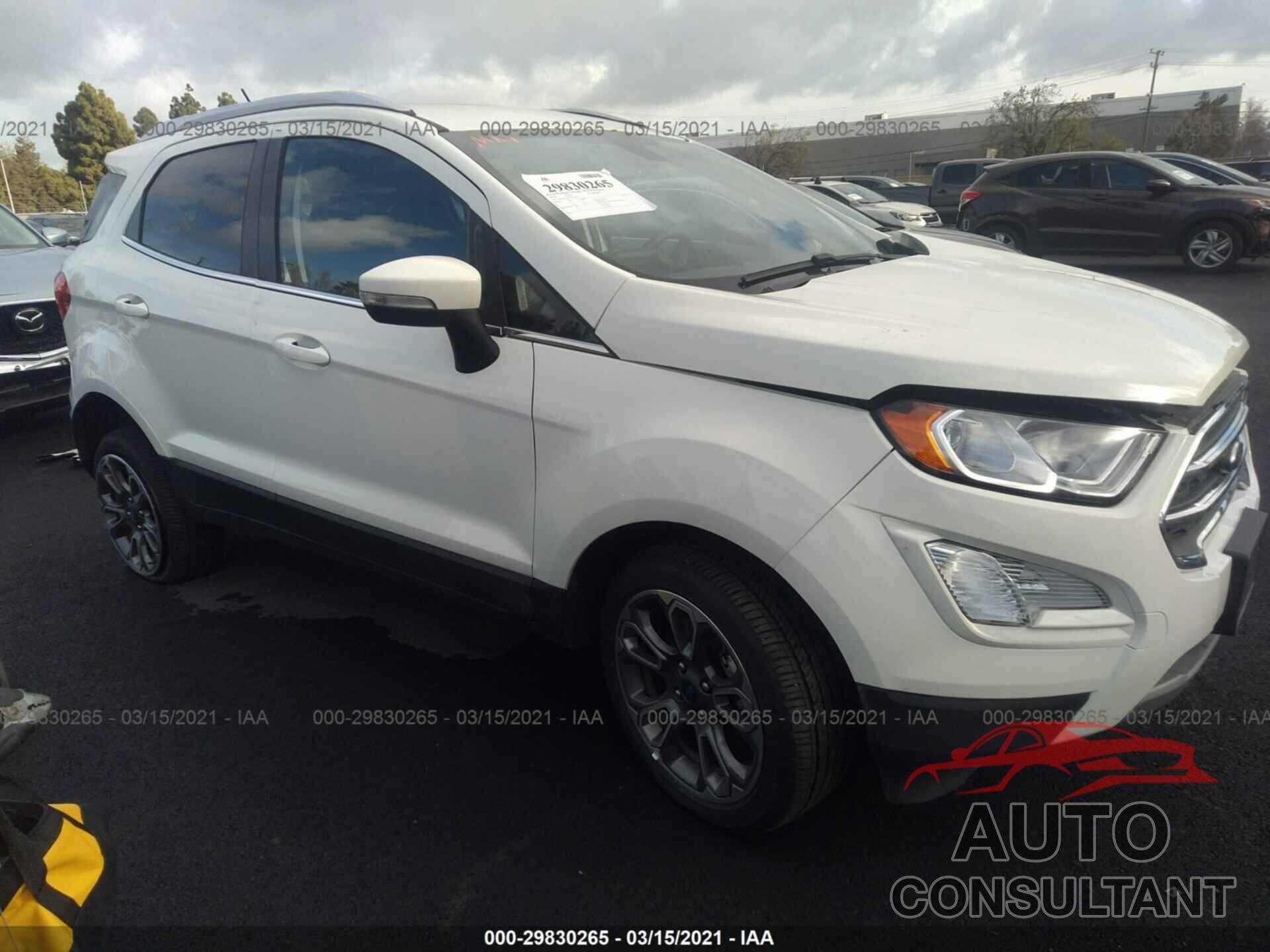 FORD ECOSPORT 2020 - MAJ6S3KL9LC354220