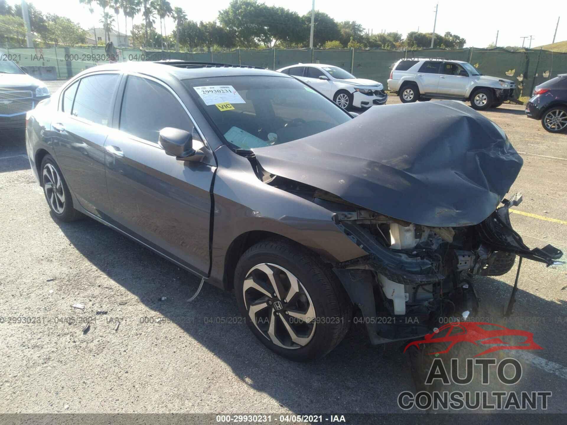 HONDA ACCORD SEDAN 2016 - 1HGCR2F7XGA152277