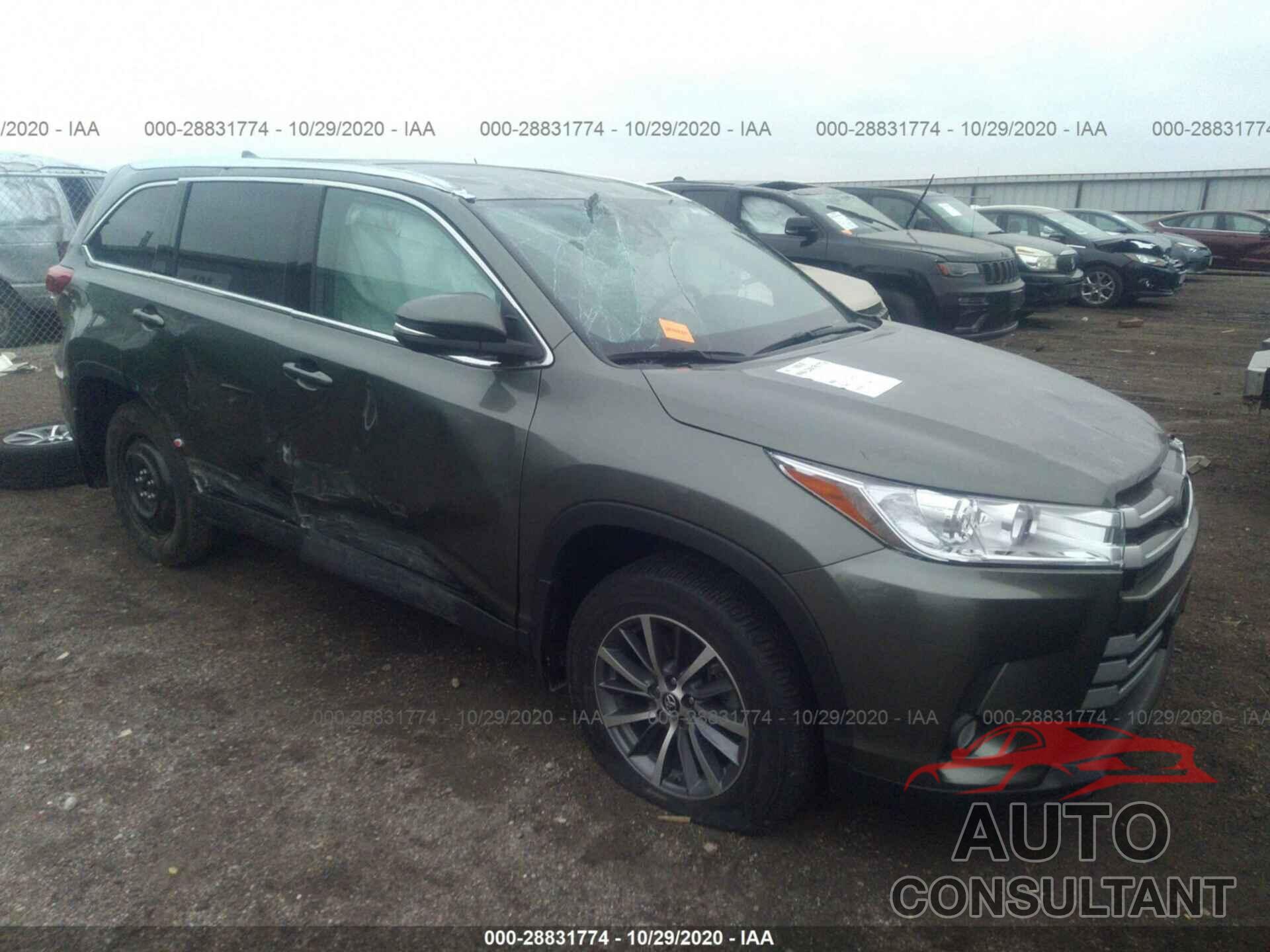 TOYOTA HIGHLANDER 2019 - 5TDJZRFH9KS947694