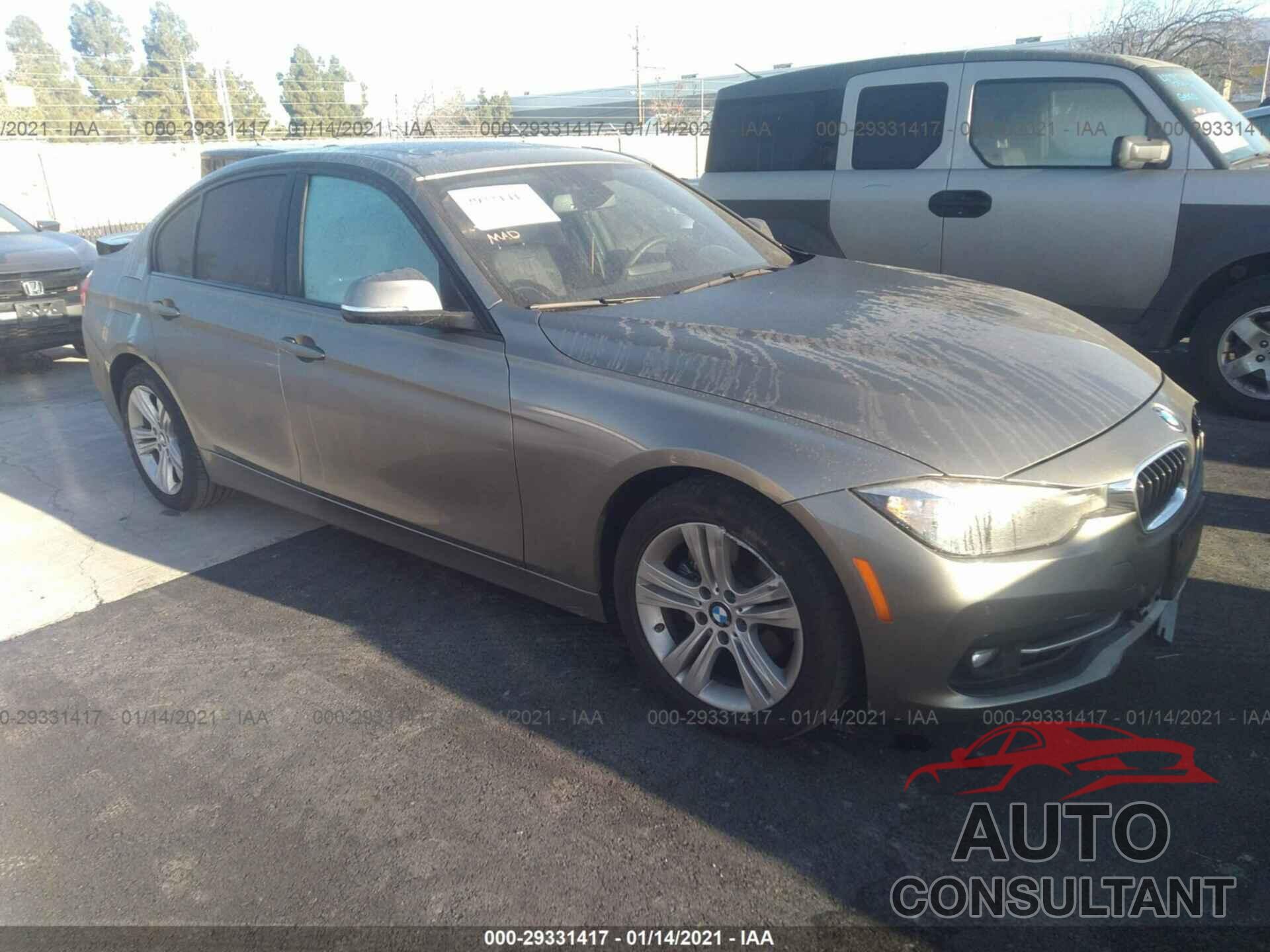 BMW 3 SERIES 2016 - WBA8E9G56GNU27669
