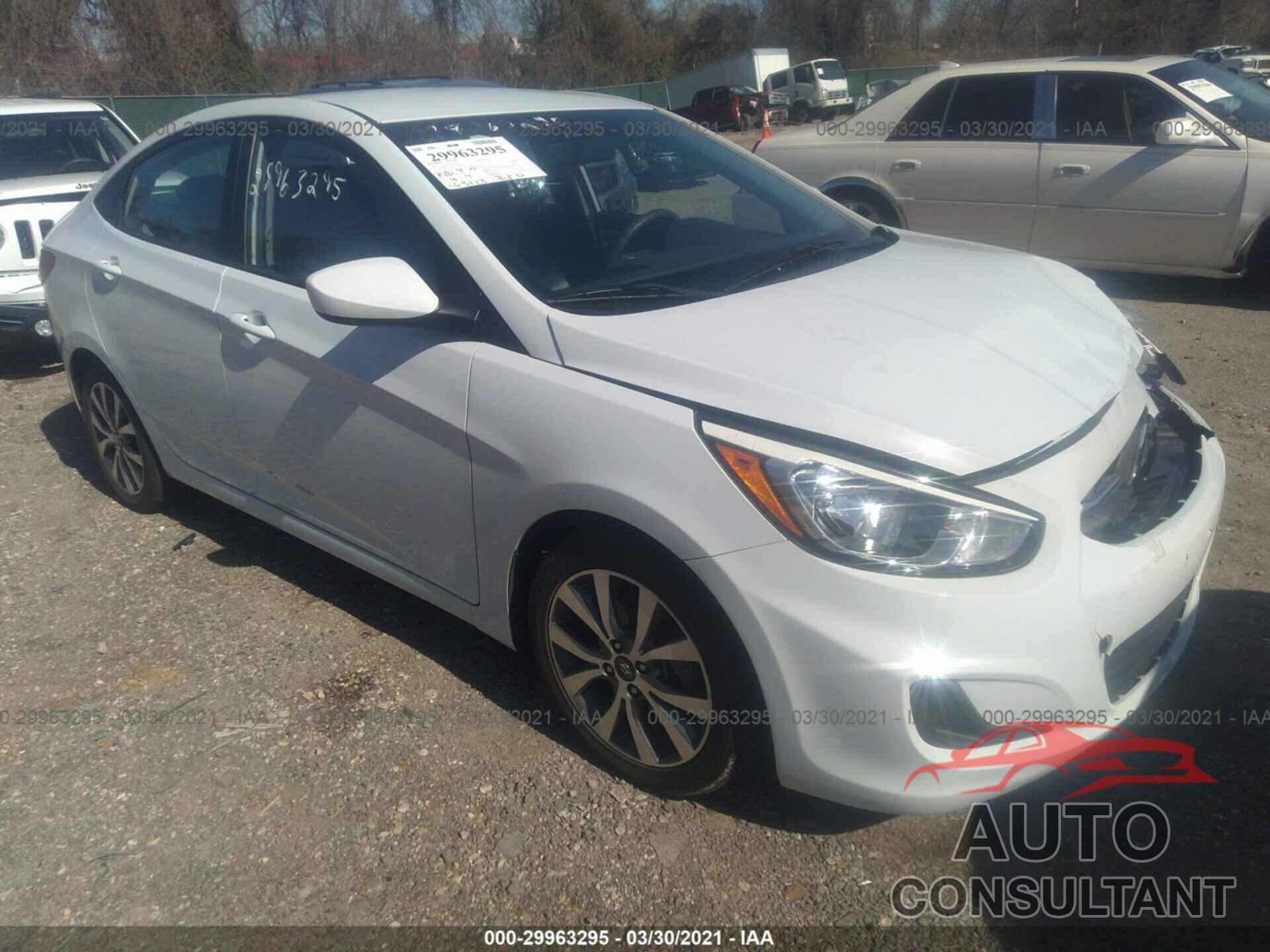 HYUNDAI ACCENT 2017 - KMHCT4AEXHU364058