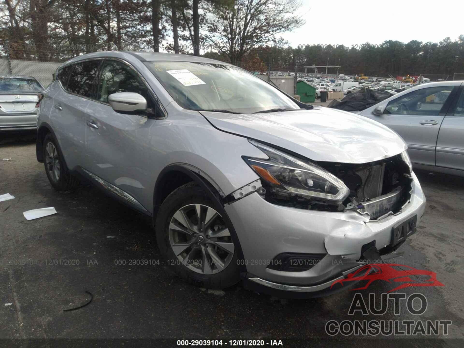 NISSAN MURANO 2018 - 5N1AZ2MH7JN182026