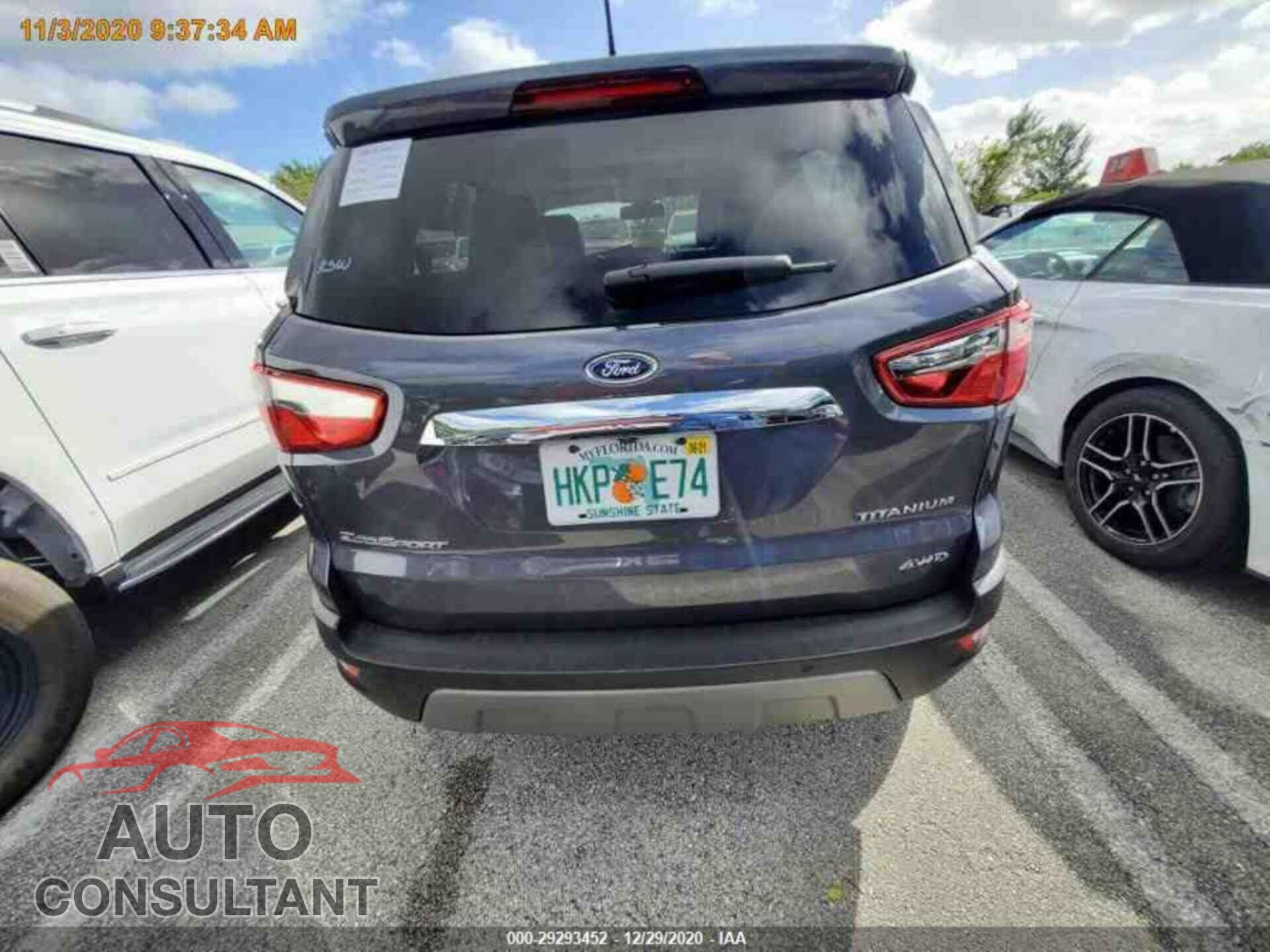 FORD ECOSPORT 2020 - MAJ6S3KL6LC346351