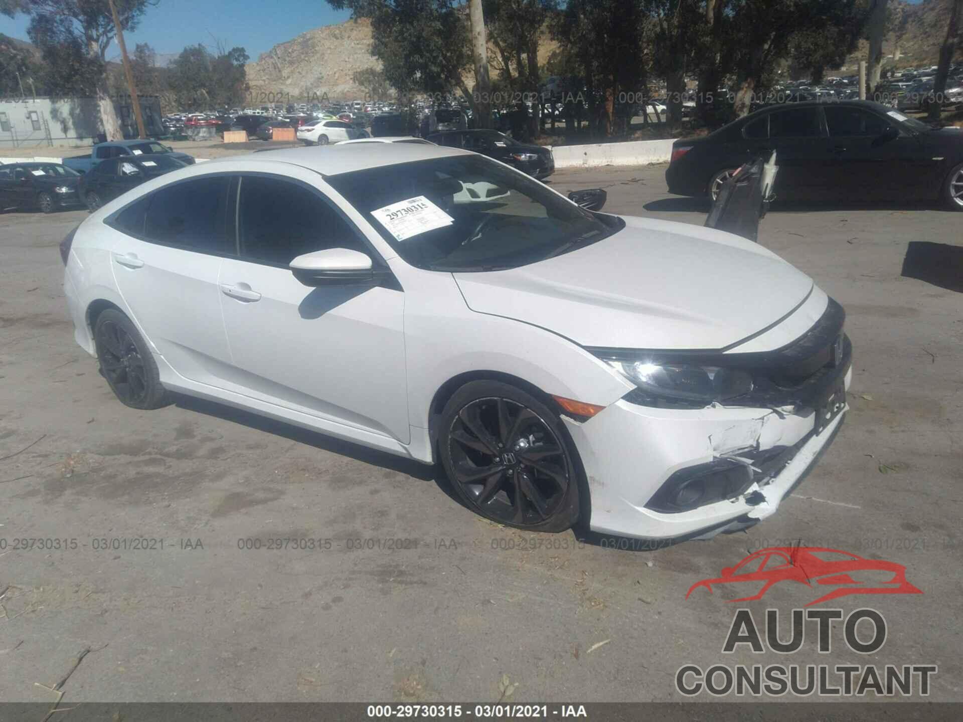 HONDA CIVIC SEDAN 2019 - 19XFC2F81KE203628