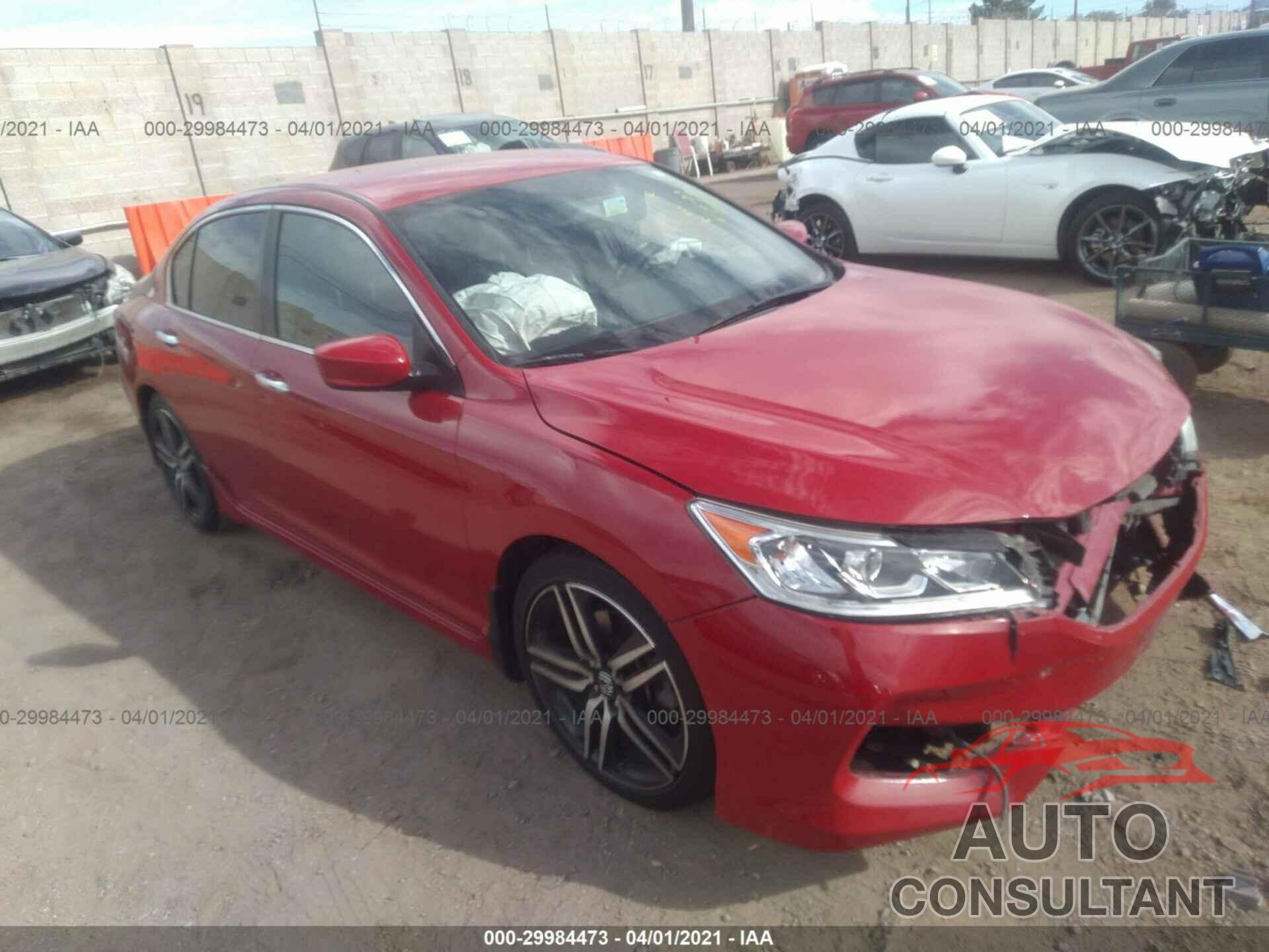 HONDA ACCORD SEDAN 2016 - 1HGCR2F5XGA219121