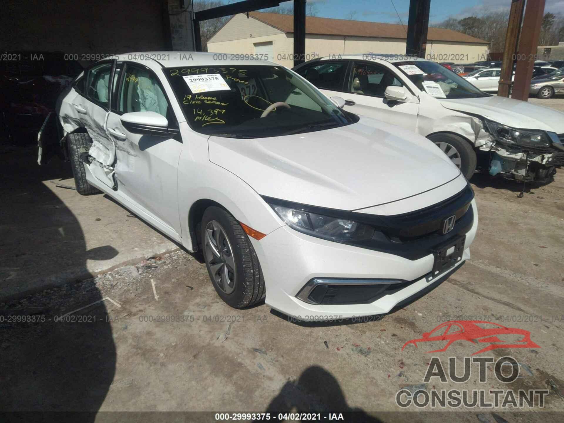 HONDA CIVIC SEDAN 2019 - 2HGFC2F61KH580805