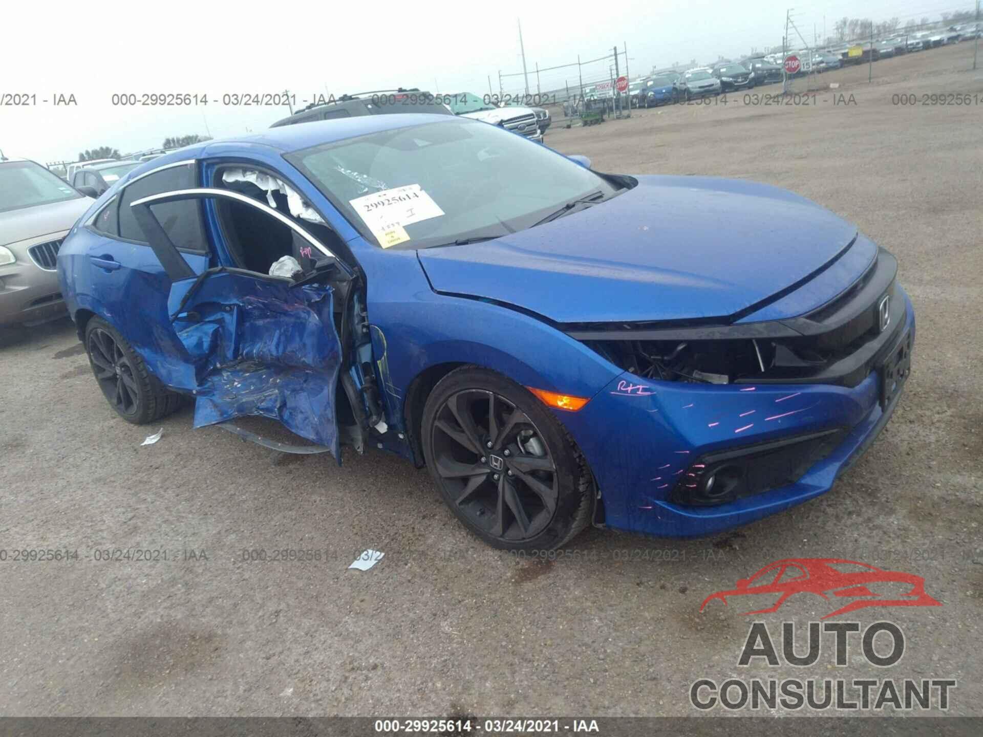 HONDA CIVIC SEDAN 2020 - 19XFC2F89LE005042