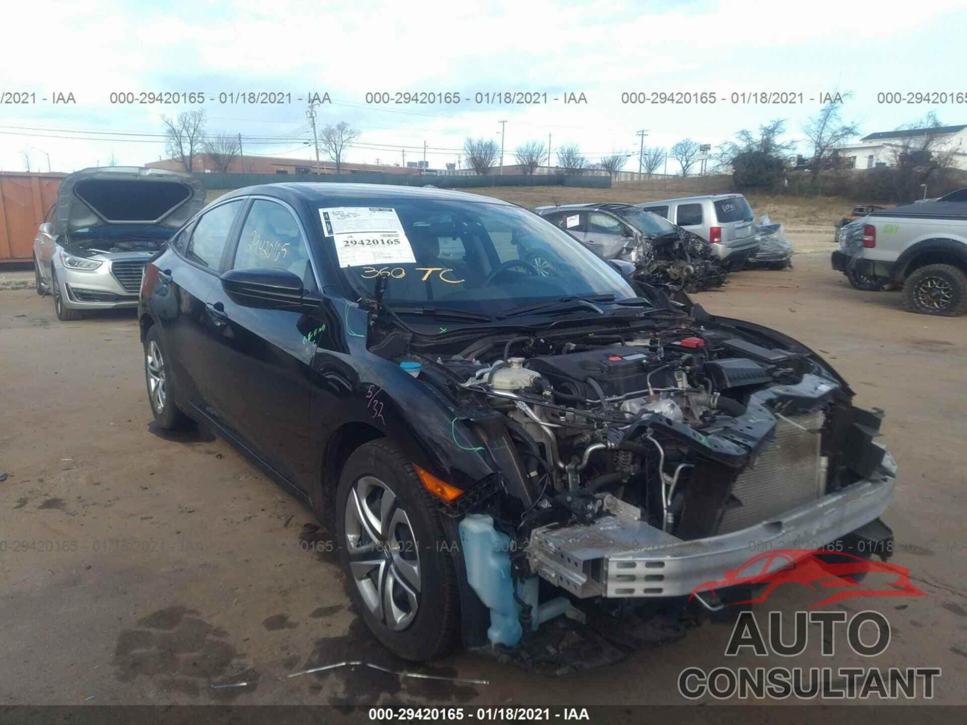 HONDA CIVIC SEDAN 2017 - 19XFC2F52HE207752