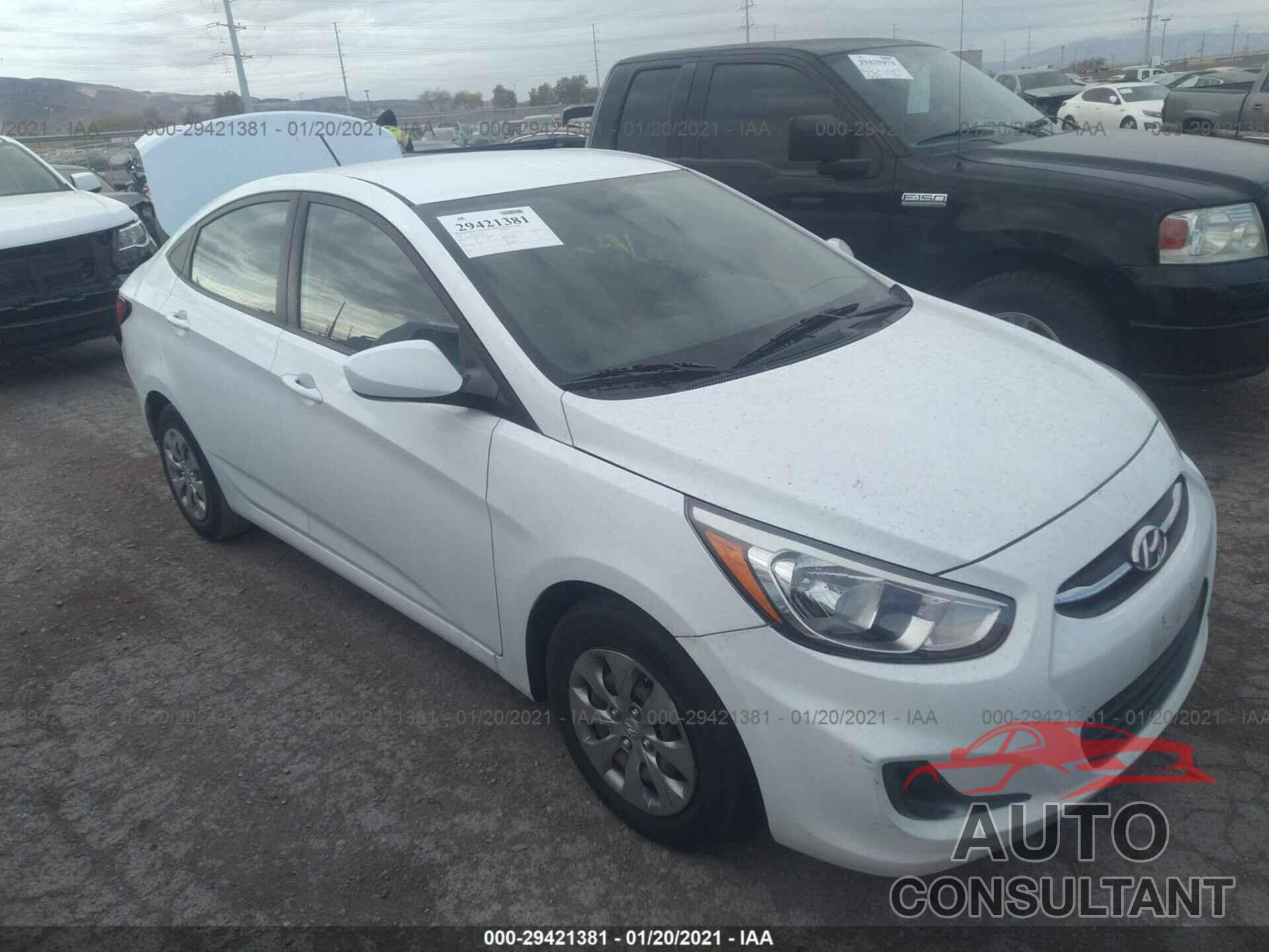 HYUNDAI ACCENT 2017 - KMHCT4AEXHU243353