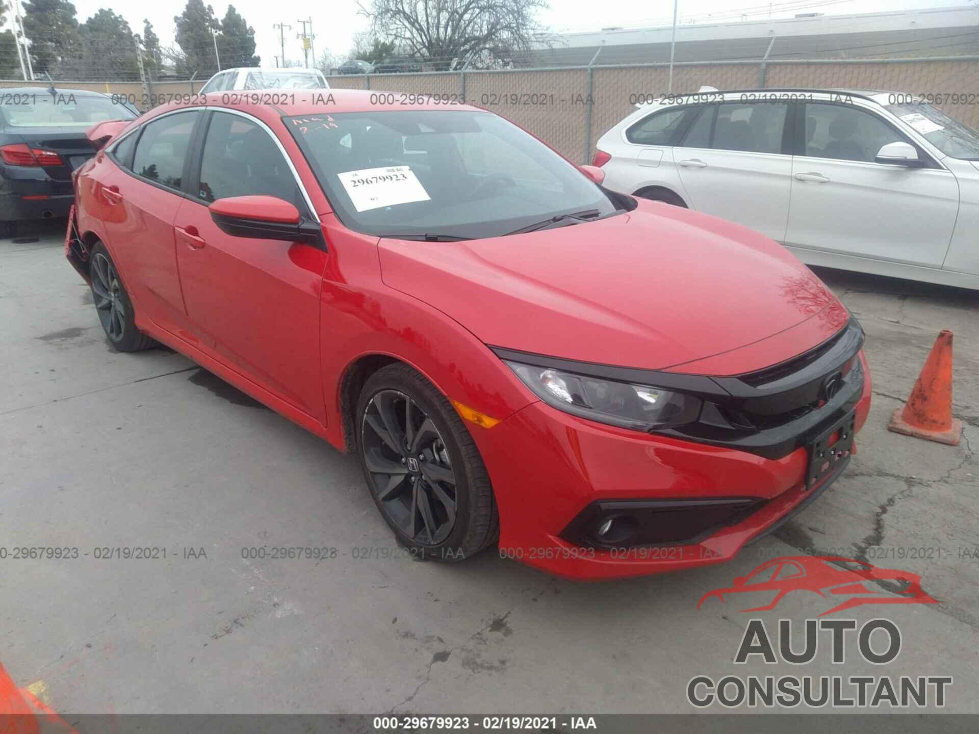 HONDA CIVIC SEDAN 2019 - 2HGFC2F84KH597650