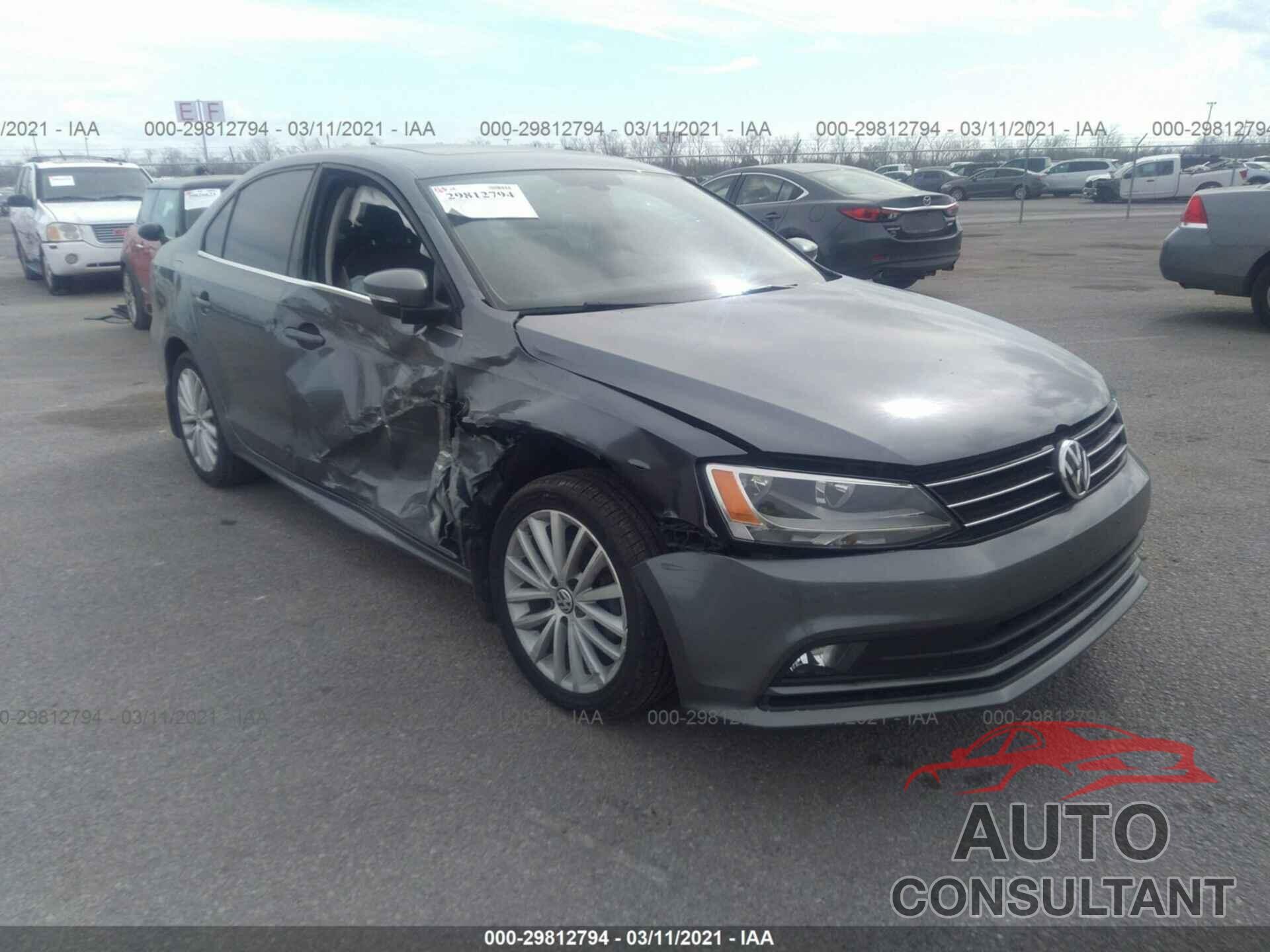 VOLKSWAGEN JETTA SEDAN 2016 - 3VWL17AJXGM205467