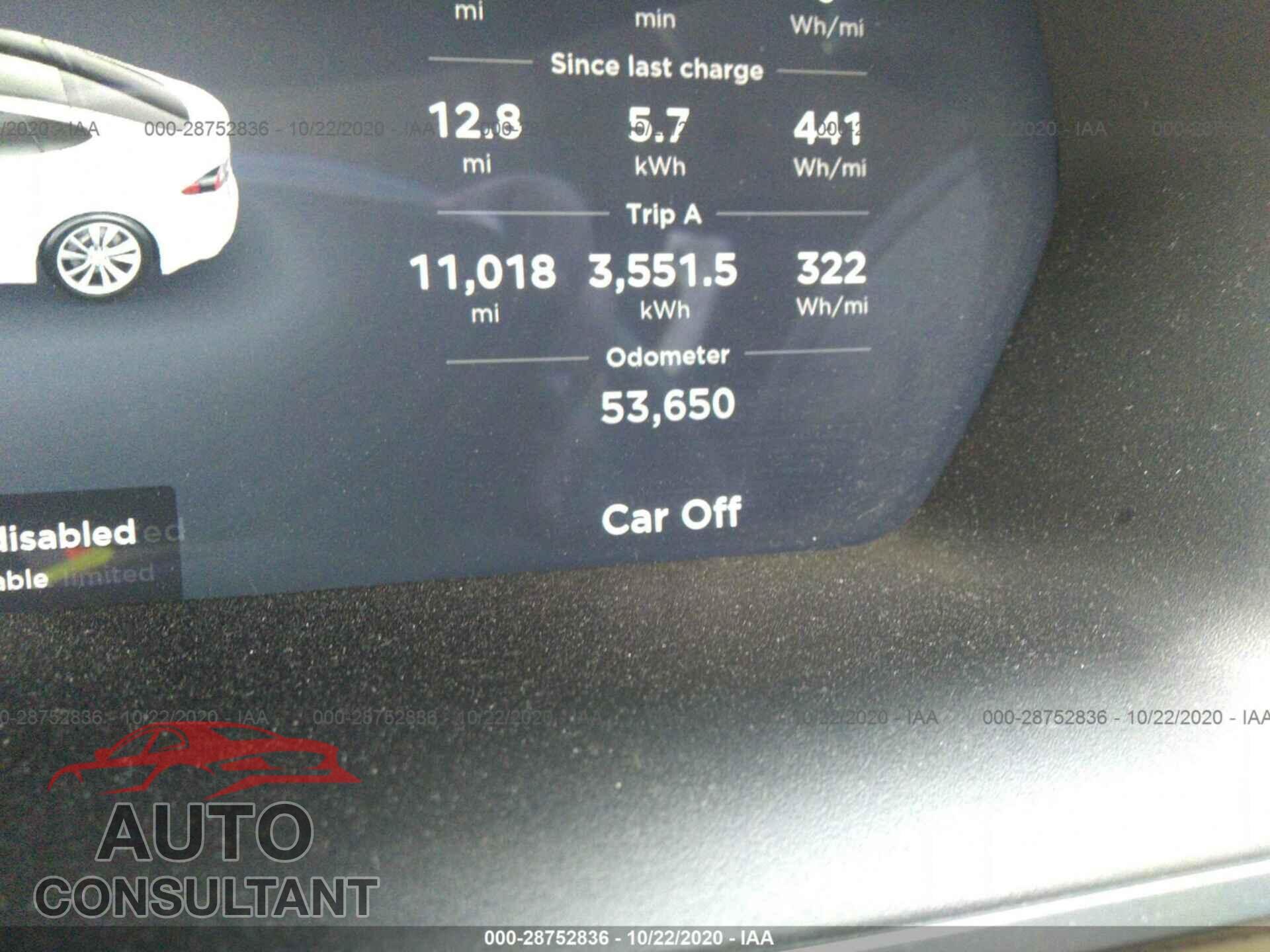 TESLA MODEL S 2017 - 5YJSA1E20HF204798