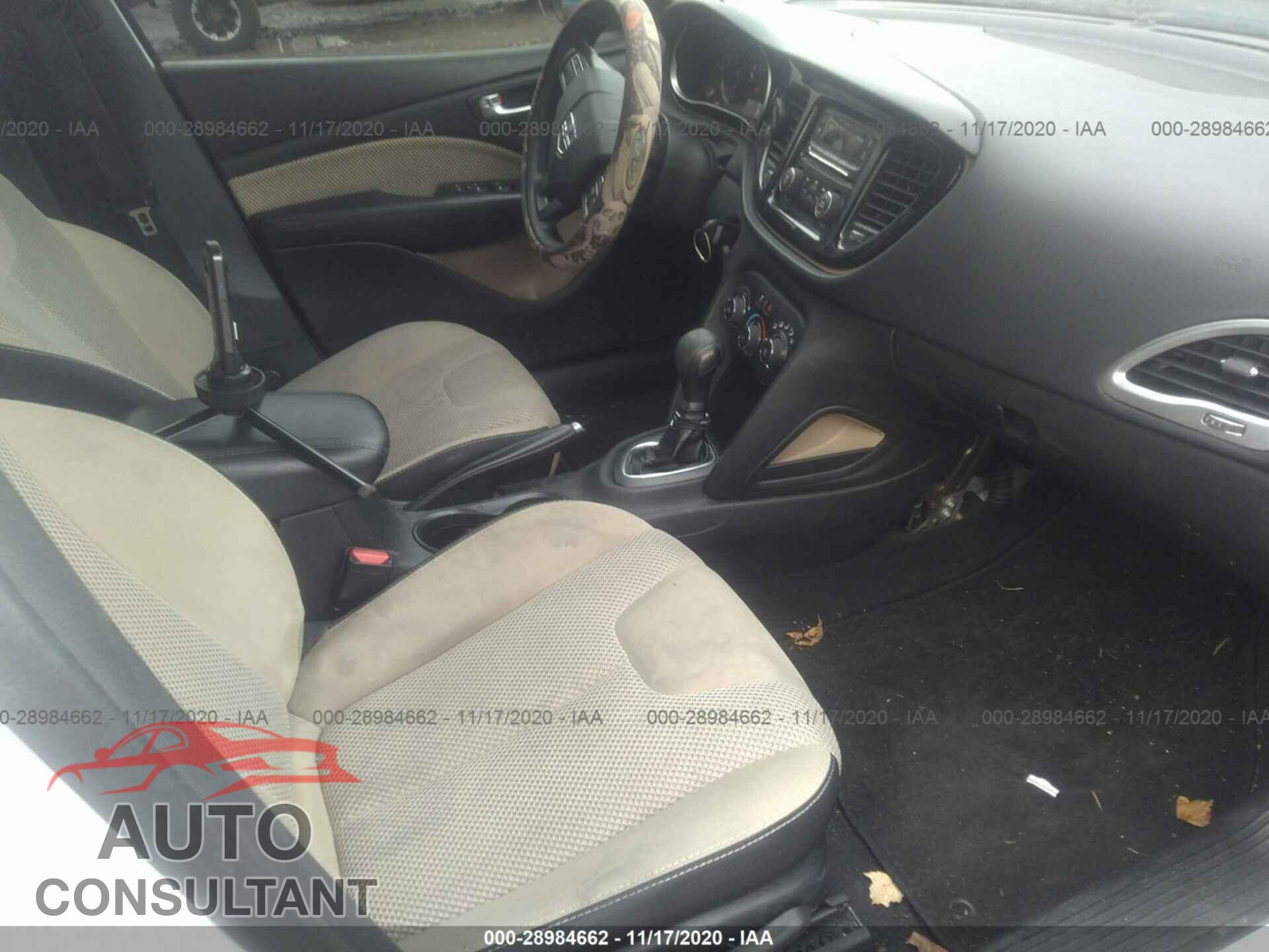 DODGE DART 2016 - 1C3CDFBB8GD766178