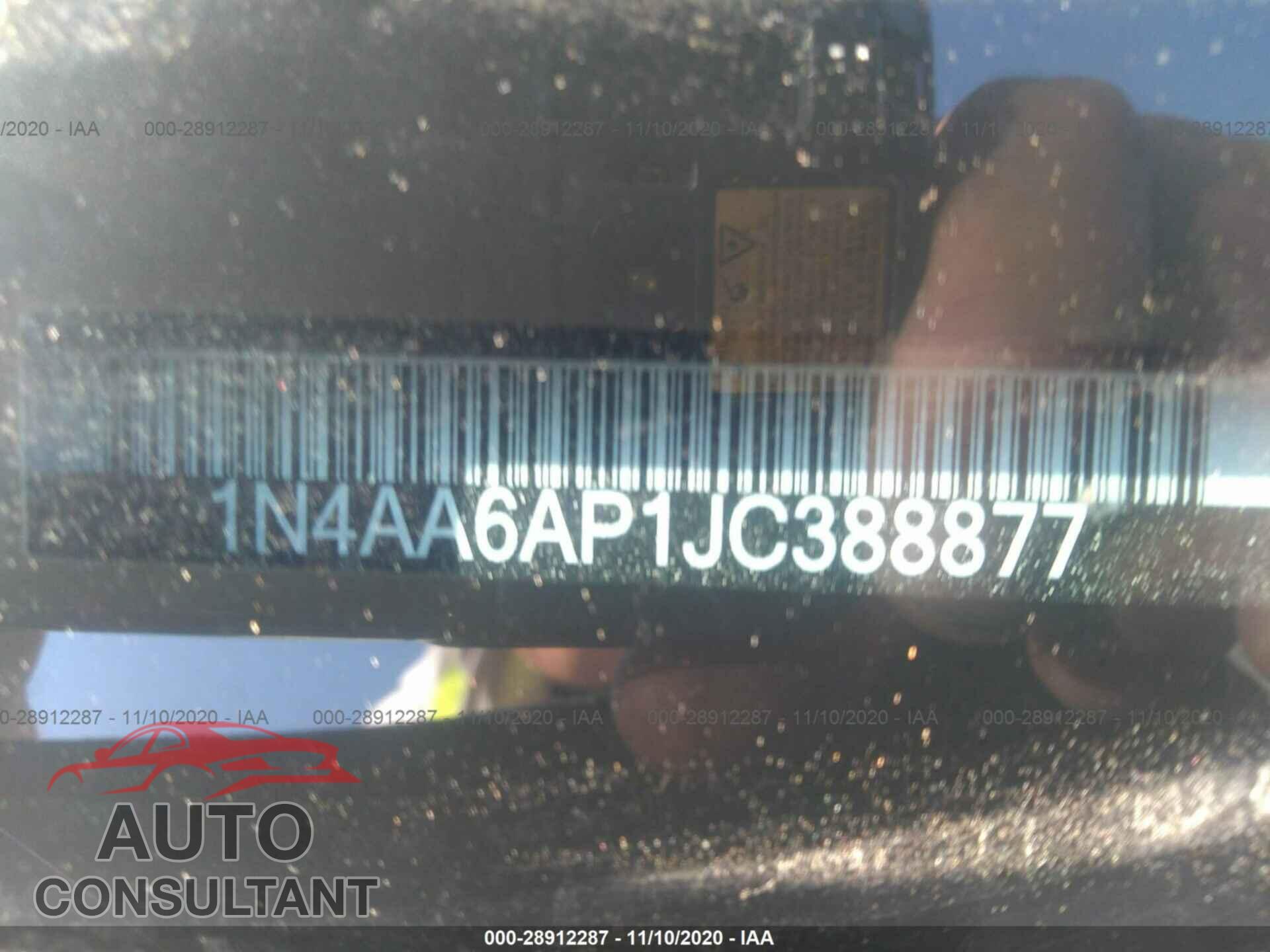 NISSAN MAXIMA 2018 - 1N4AA6AP1JC388877
