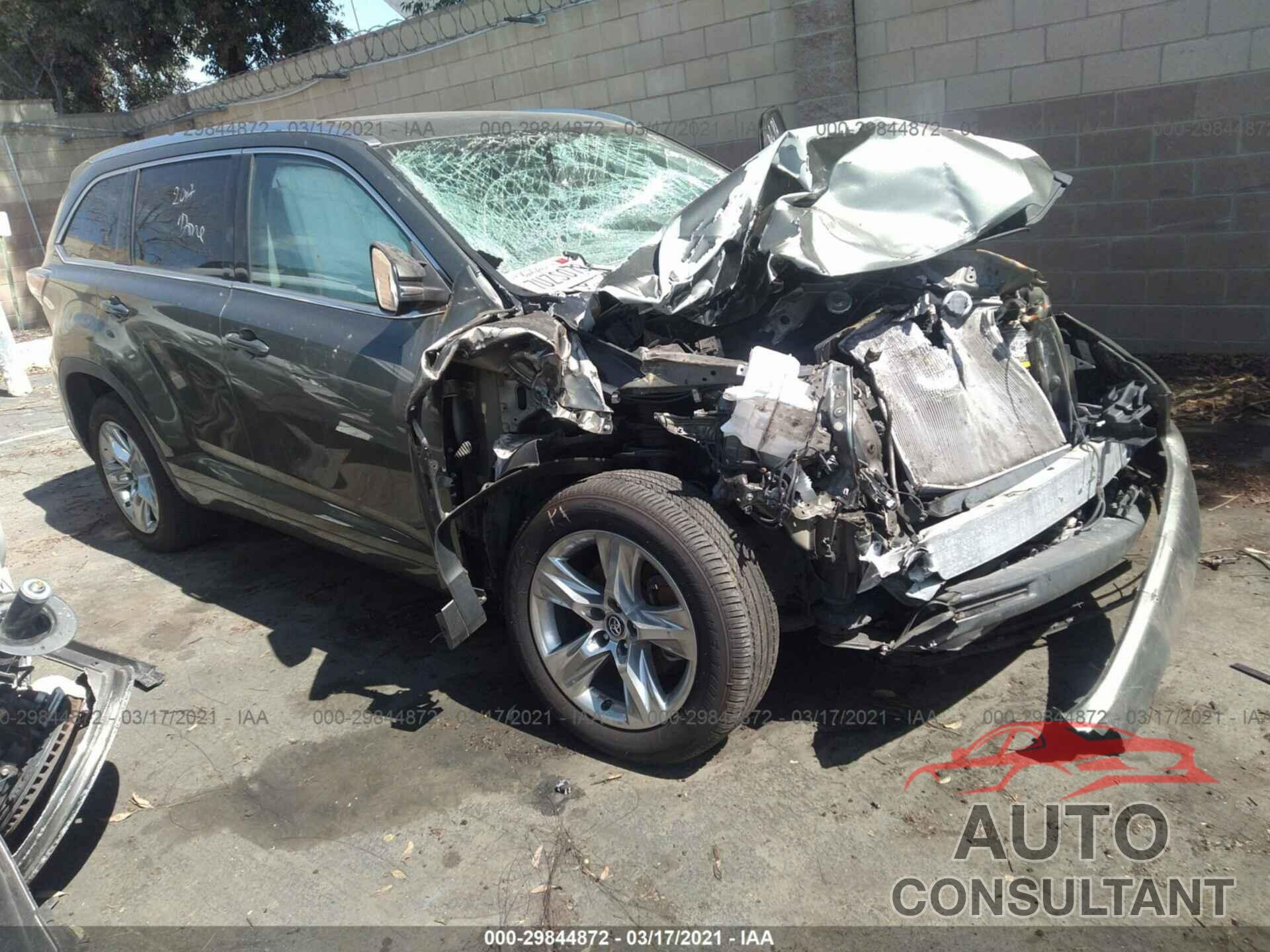 TOYOTA HIGHLANDER 2016 - 5TDYKRFH8GS165039