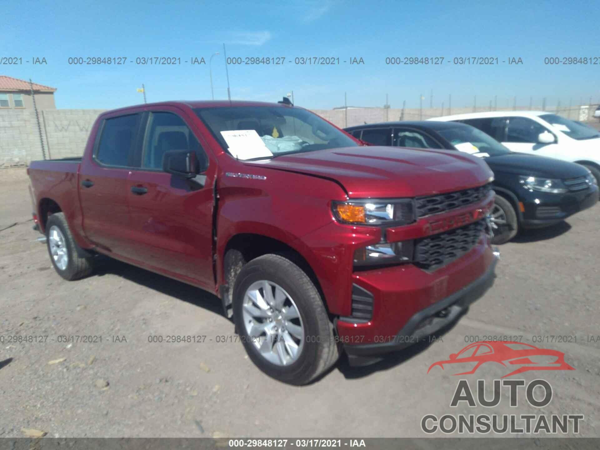 CHEVROLET SILVERADO 1500 2021 - 3GCPWBEH2MG167985