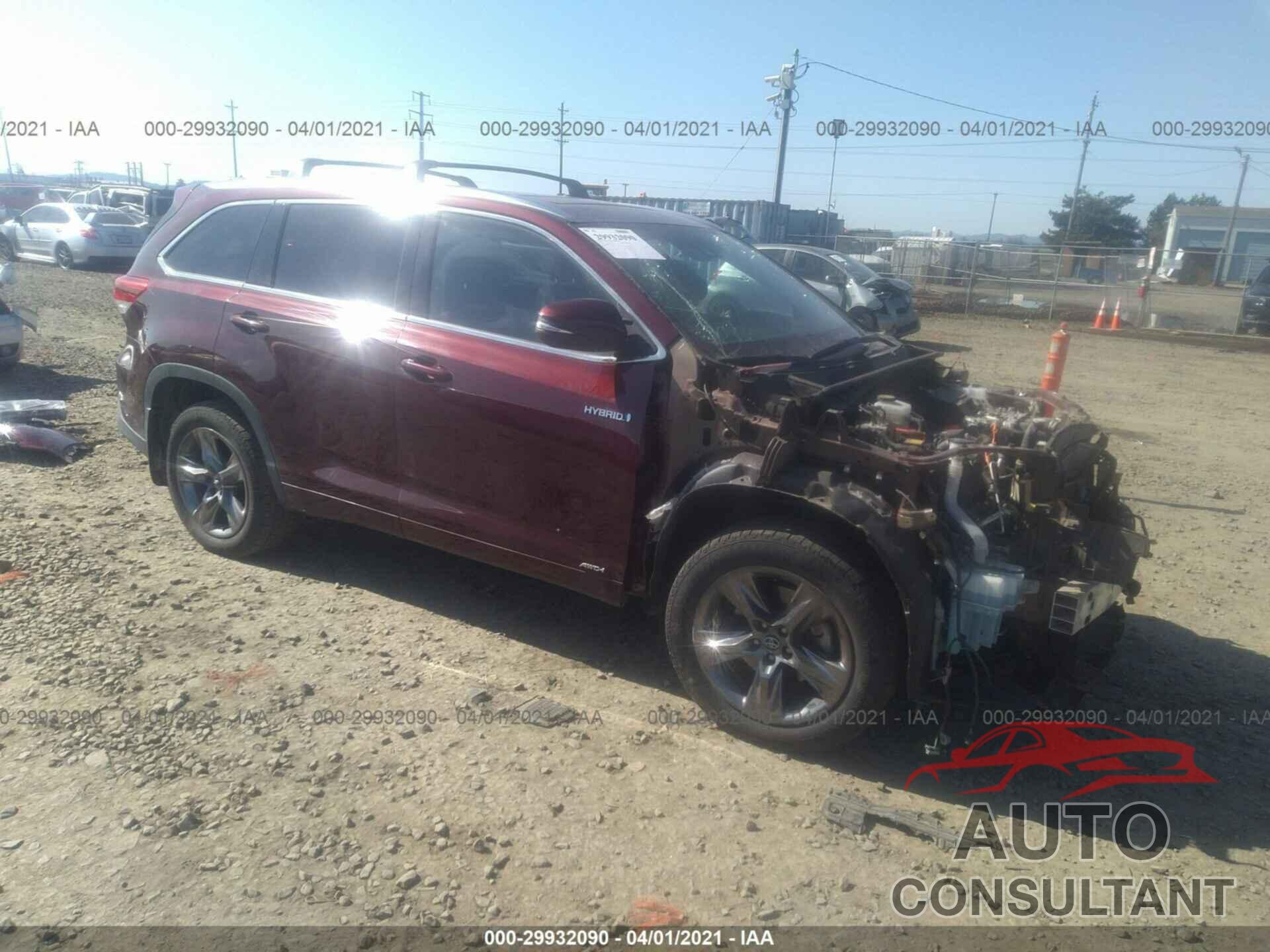 TOYOTA HIGHLANDER 2018 - 5TDDGRFH3JS041140