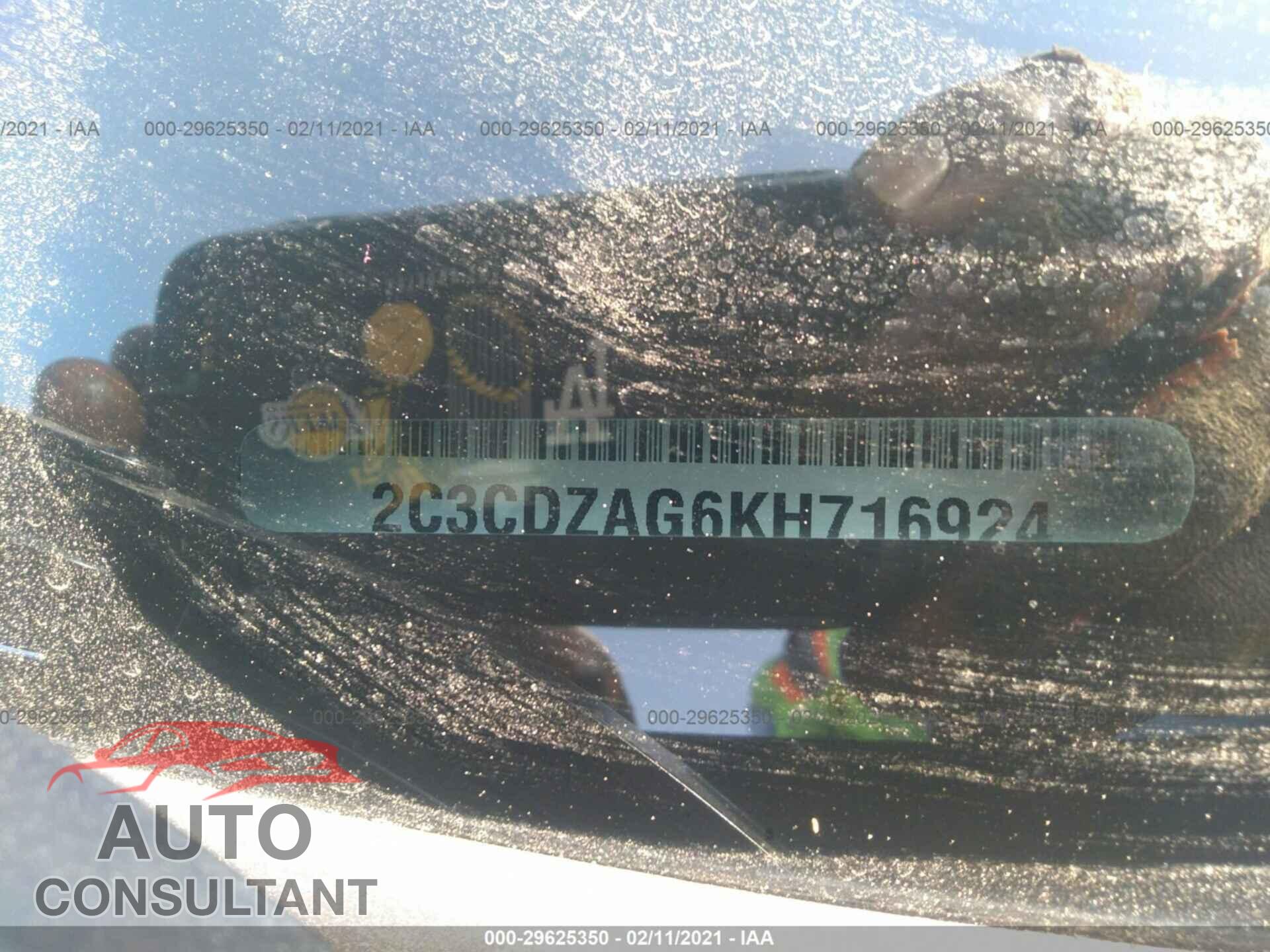 DODGE CHALLENGER 2019 - 2C3CDZAG6KH716924