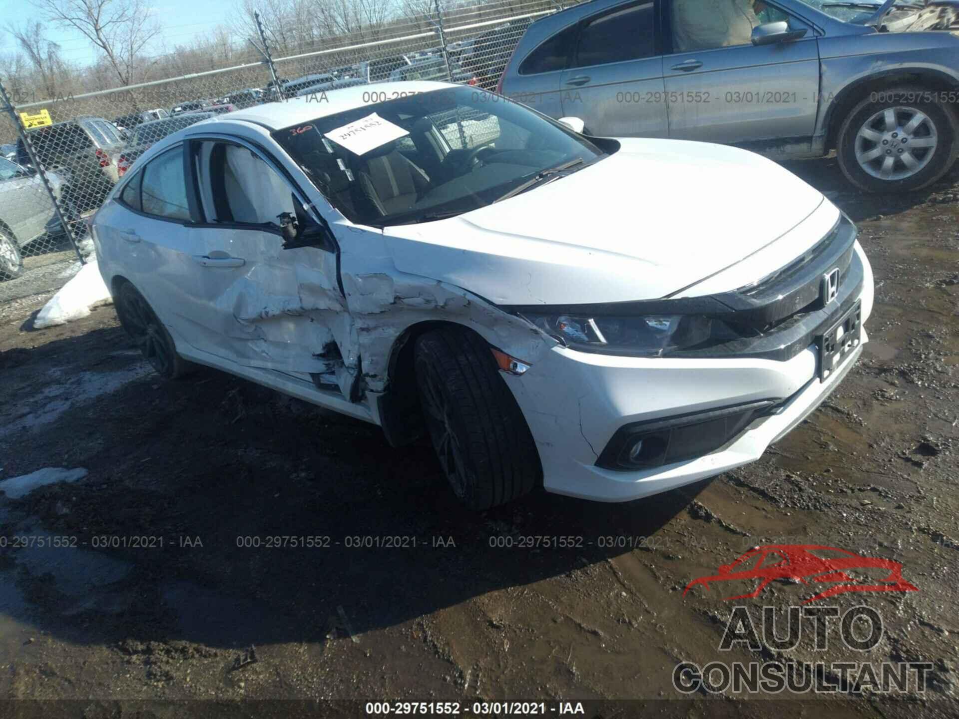 HONDA CIVIC SEDAN 2019 - 19XFC2F89KE002222