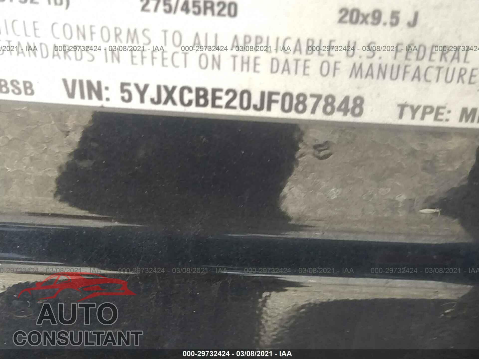 TESLA MODEL X 2018 - 5YJXCBE20JF087848