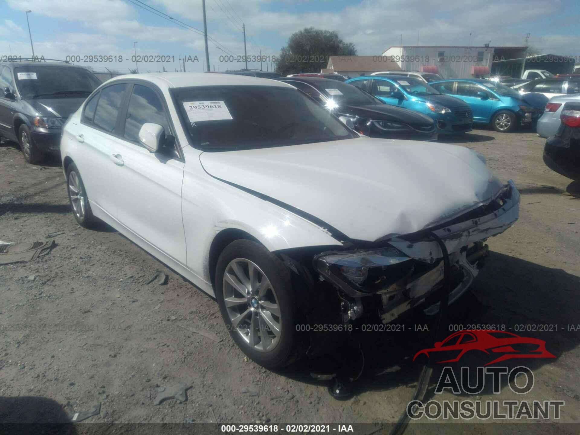 BMW 3 SERIES 2017 - WBA8E1G38HNU15847