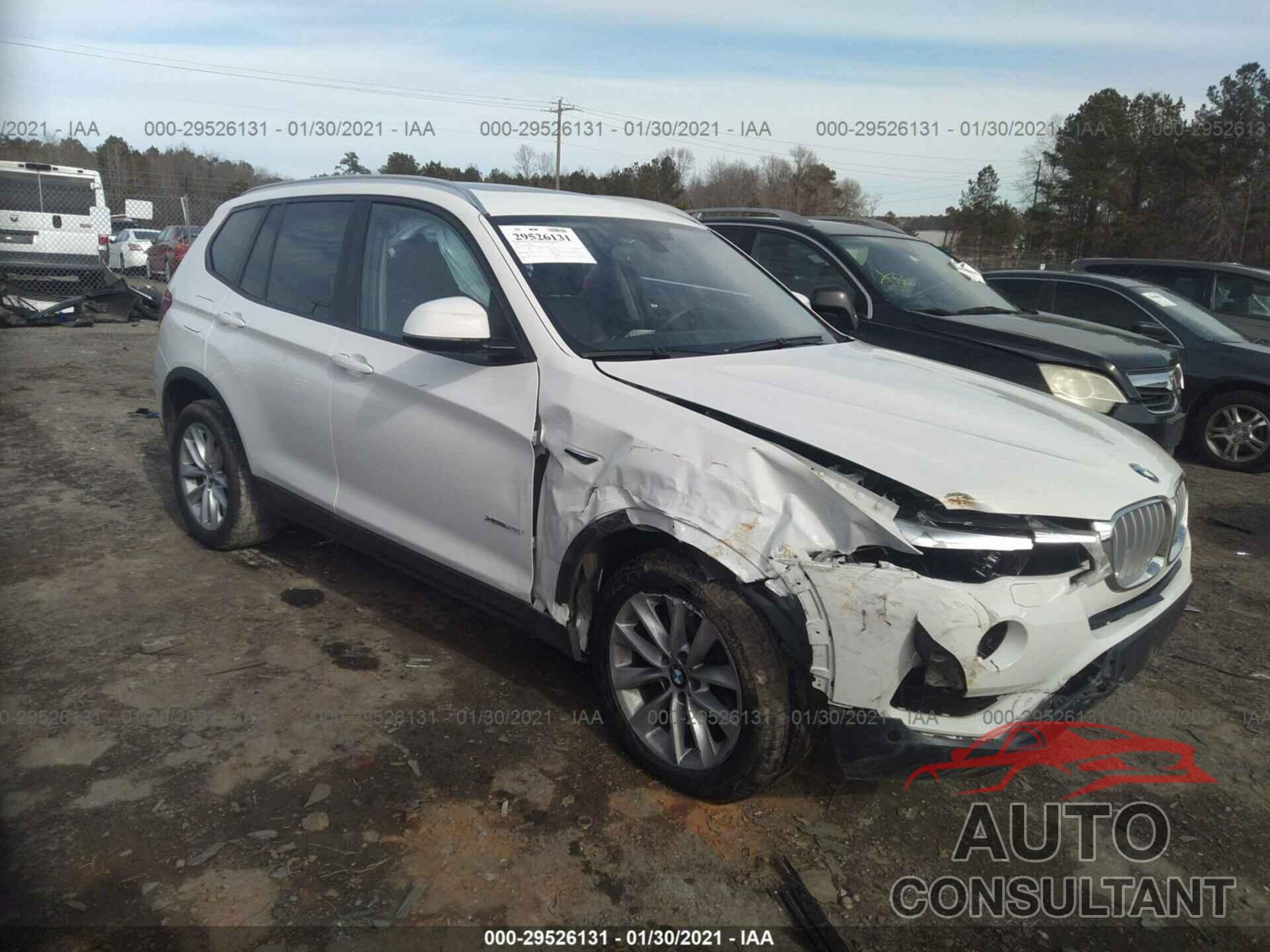 BMW X3 2016 - 5UXWX9C53G0D89214