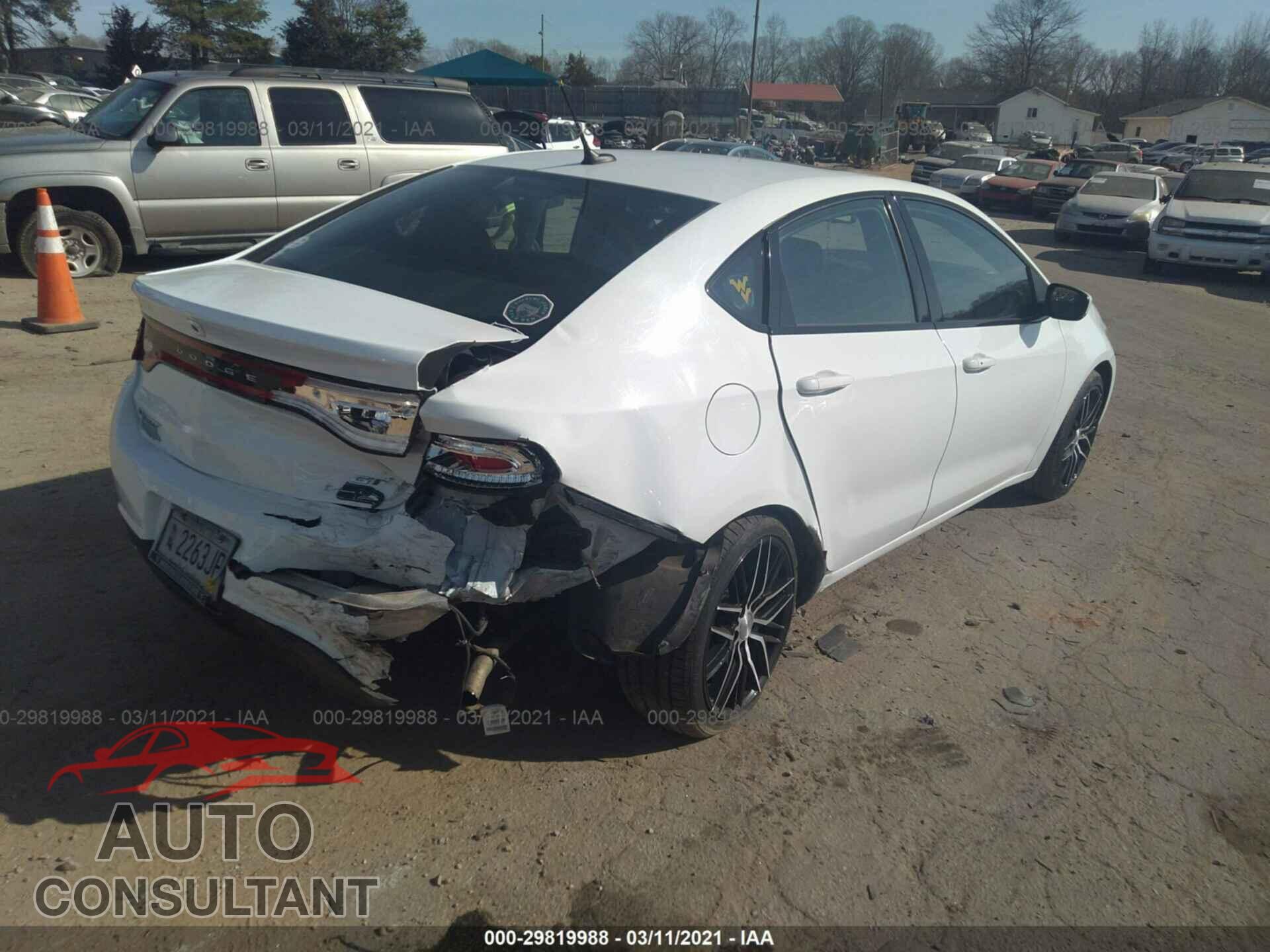 DODGE DART 2016 - 1C3CDFEB3GD644534