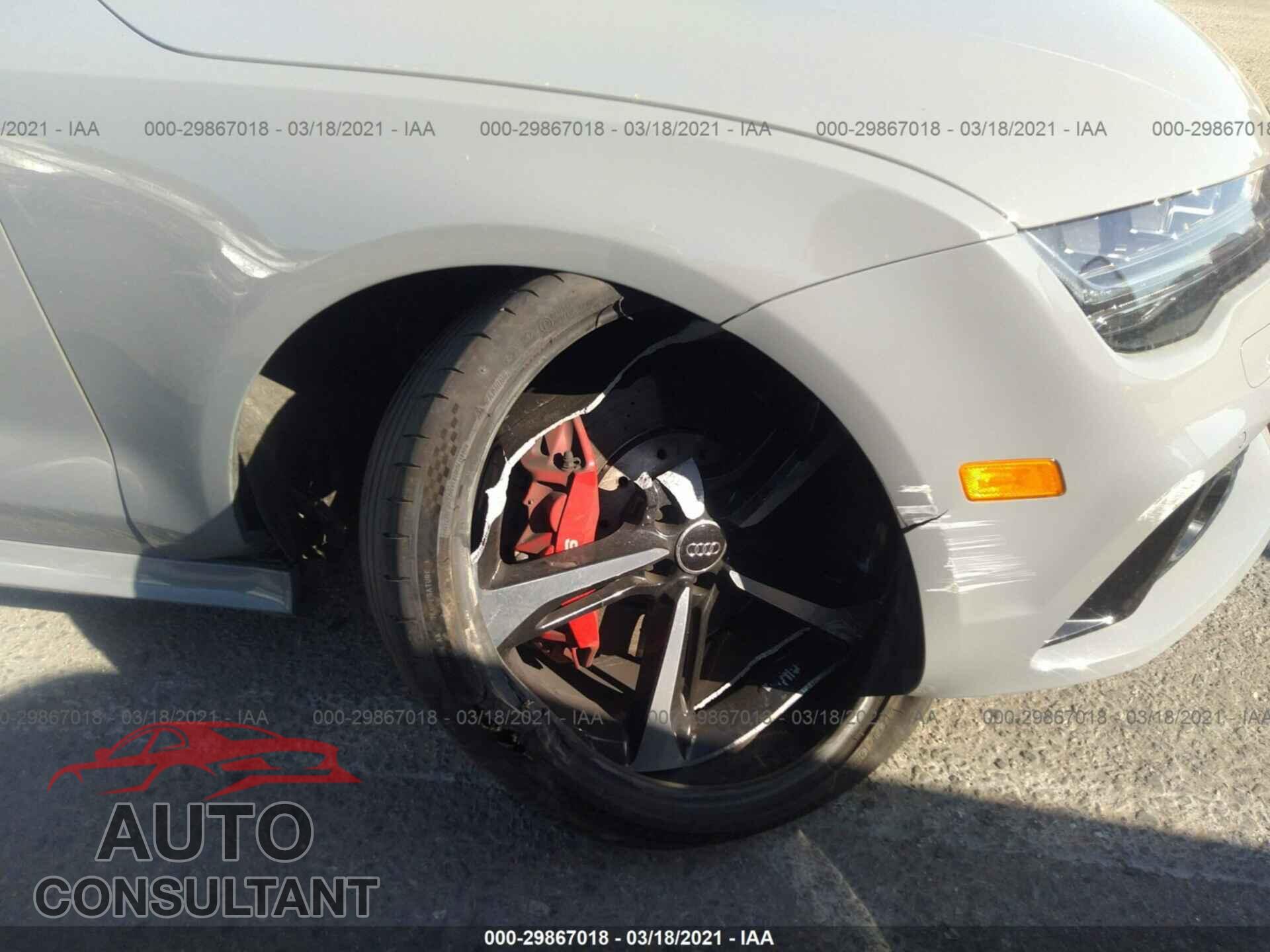 AUDI RS 7 2016 - WUAW2AFC3GN900855